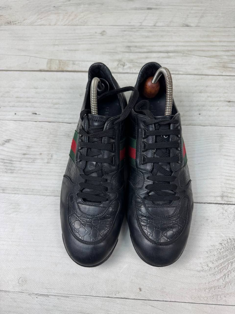 Gucci Gucci Micro Guccissima GG Low Top Leather Sneakers Size US 10.5 / EU 43-44 - 6 Thumbnail