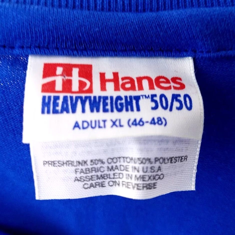 Hanes VINTAGE Hanes T-Shirt Mens XL Blue Las Vegas 90s Sunset Casino Toms Graphic Tee Casual Made In USA Size US XL / EU 56 / 4 - 5 Thumbnail