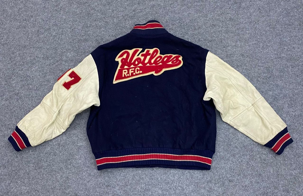 Japanese Brand 💥Best Offer💥Vintage Hot Legs Meiji Univ. Varsity Jacket Size US L / EU 52-54 / 3 - 2 Thumbnail