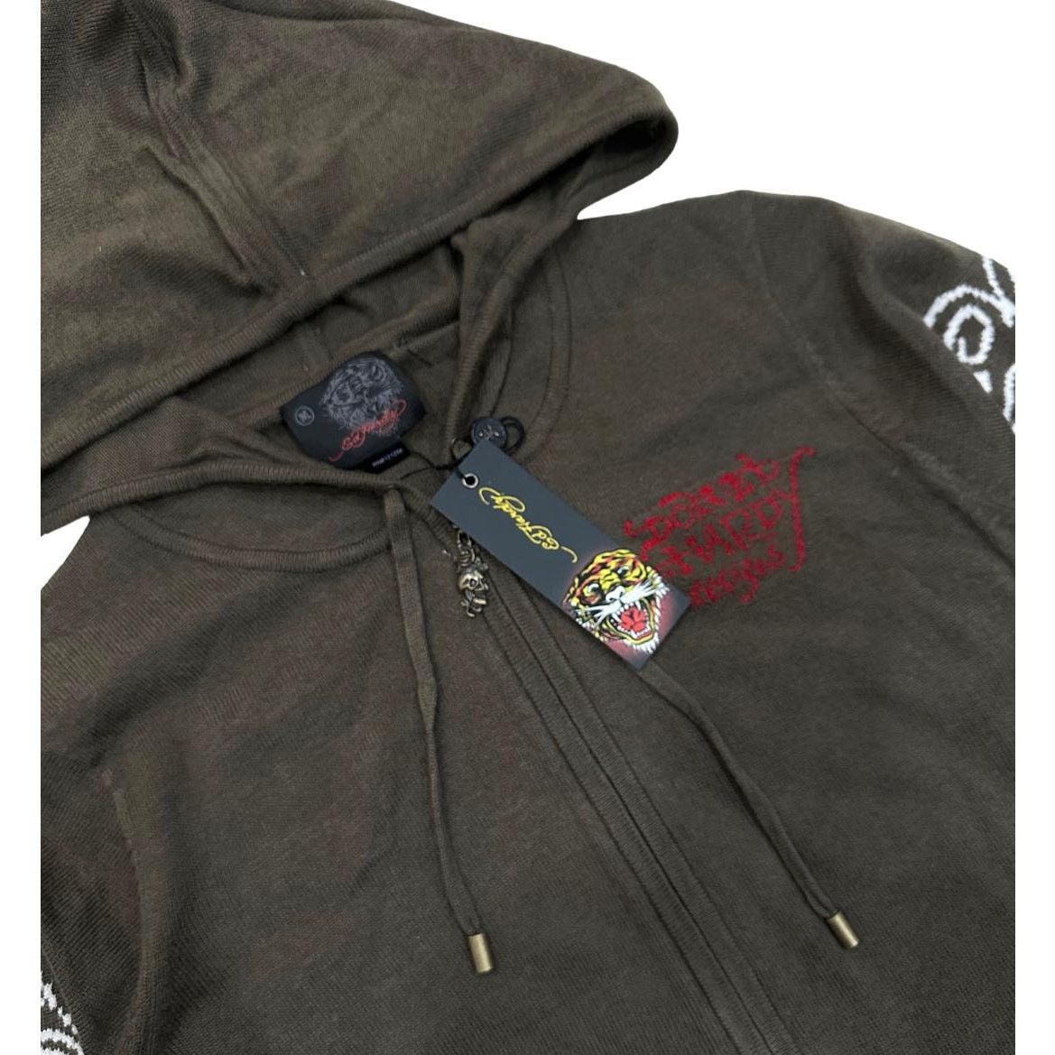 Ed Hardy Ed Hardy by Christian Audigier Love Kills Zip Hoodie Sweater Size US XL / EU 56 / 4 - 3 Thumbnail