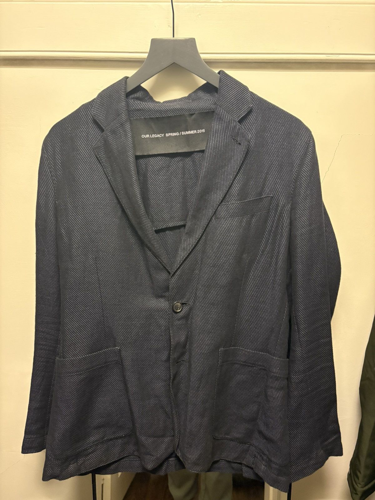 Our Legacy Our Legacy SS15 Cotton Linen Unstructured Blazer Size 36R - 1 Thumbnail