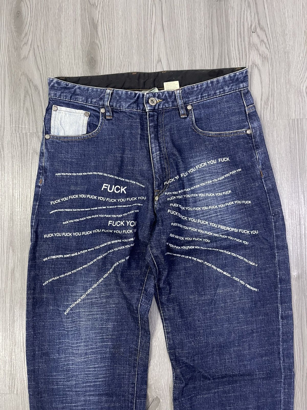 Fiberops Fiberops ‘Fuck You’ denim Size US 32 / EU 48 - 10 Thumbnail