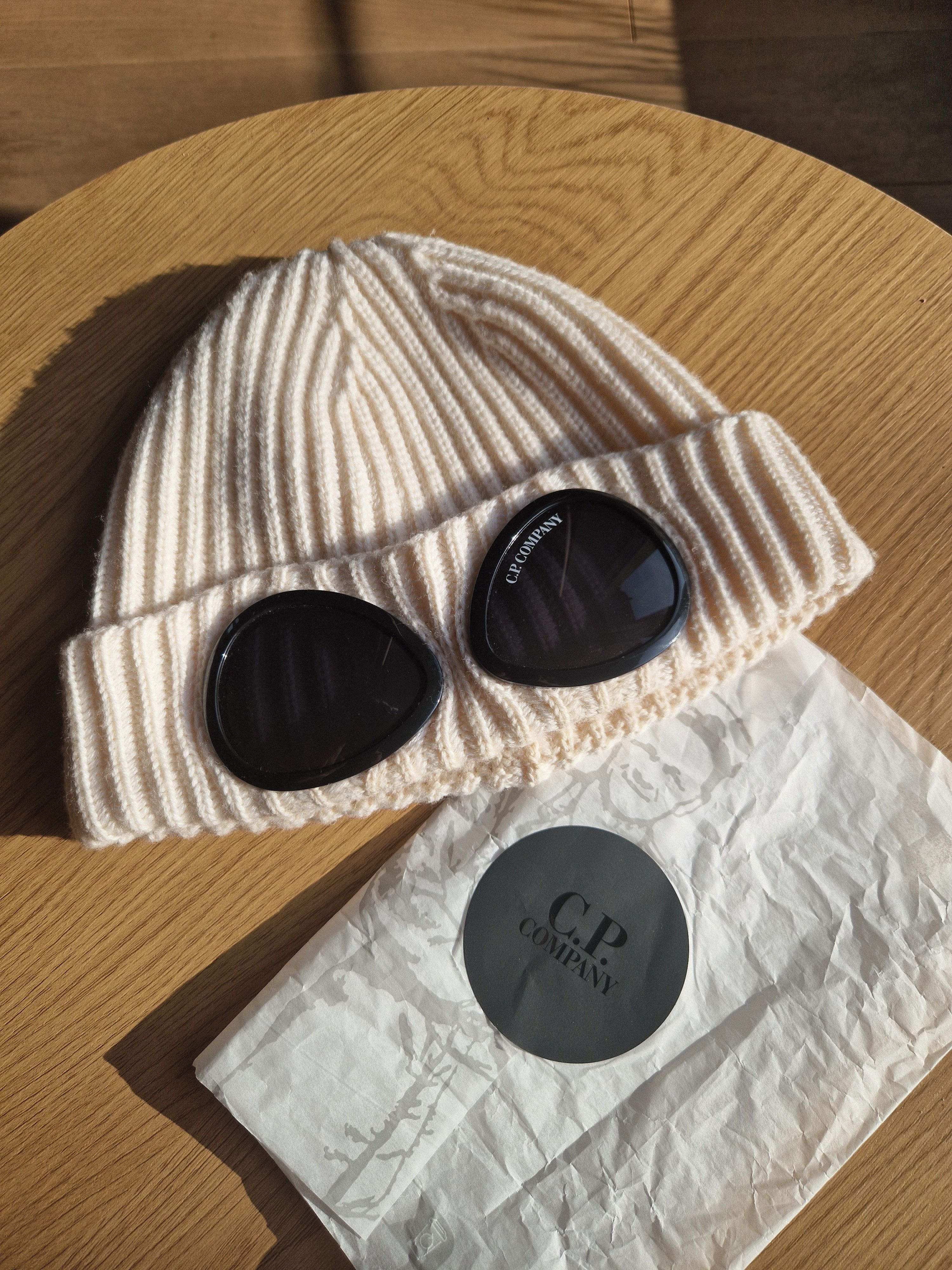 C.P. Company C.P. Company white google beanie Size ONE SIZE - 1 Thumbnail