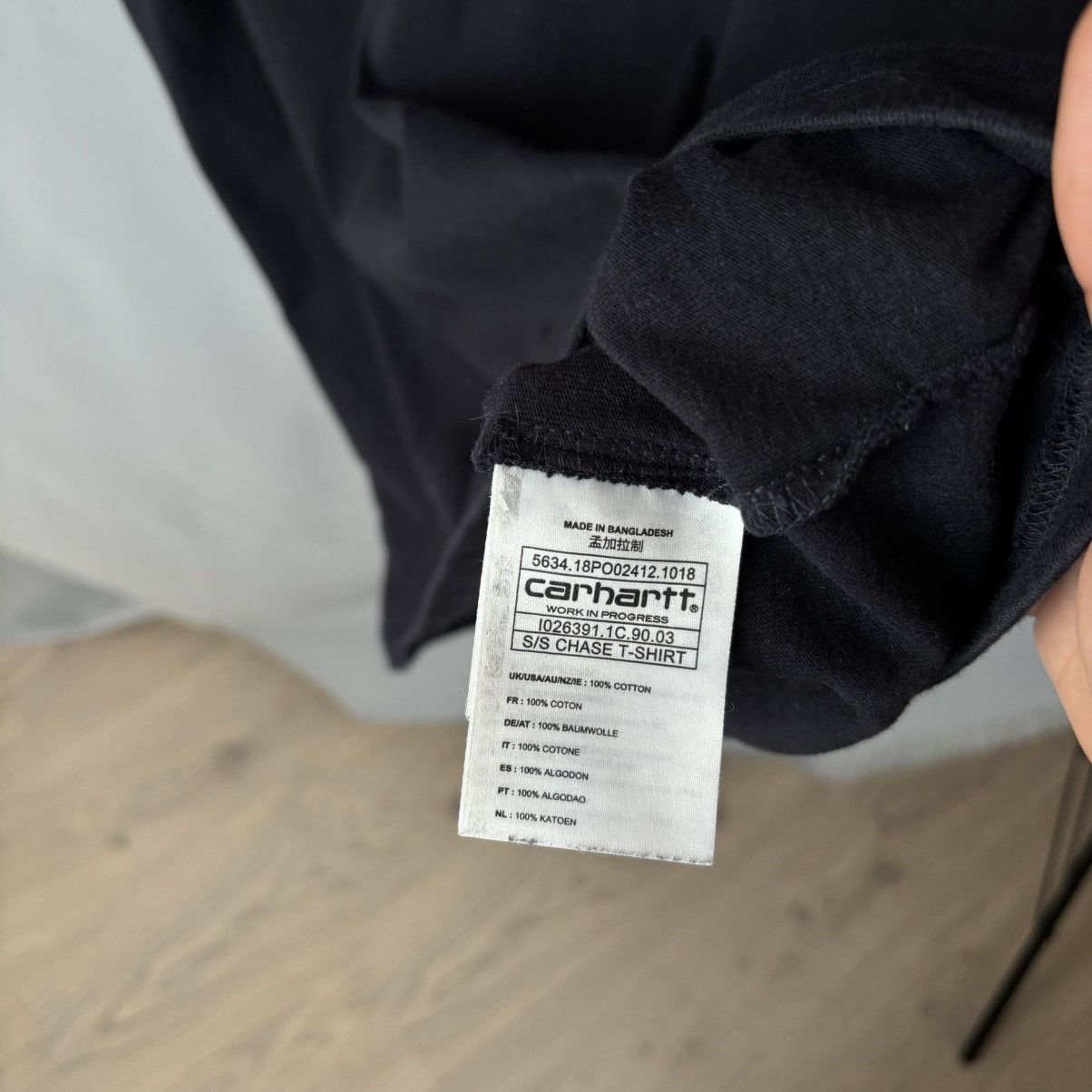 Carhartt Carhartt Wip basic tee black medium streetwear Size US M / EU 48-50 / 2 - 4 Thumbnail