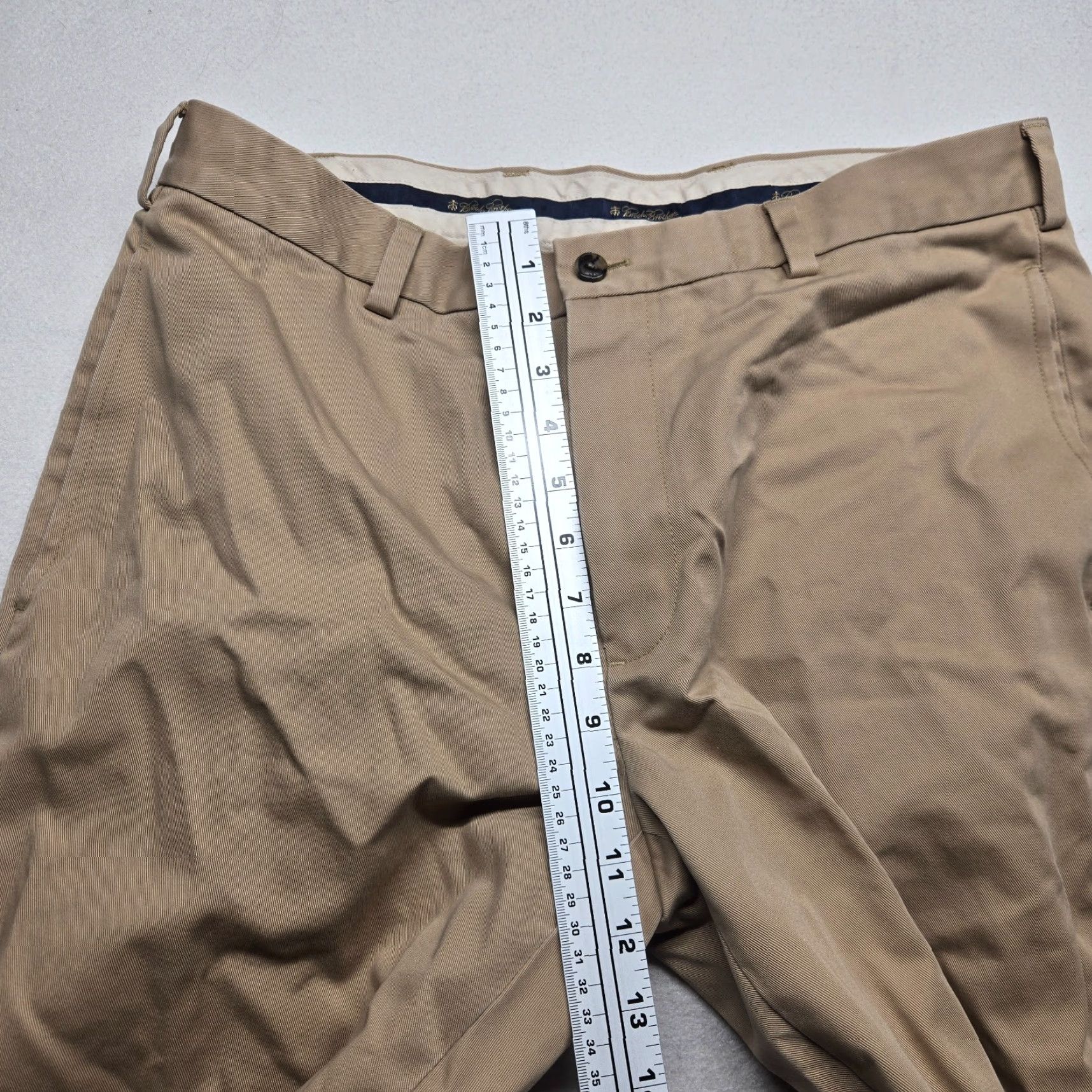 Brooks Brothers Brooks Brothers Advantage Chino Hudson Men's Pants 34x30 Beige Flat Front Twill Size US 34 / EU 50 - 6 Thumbnail