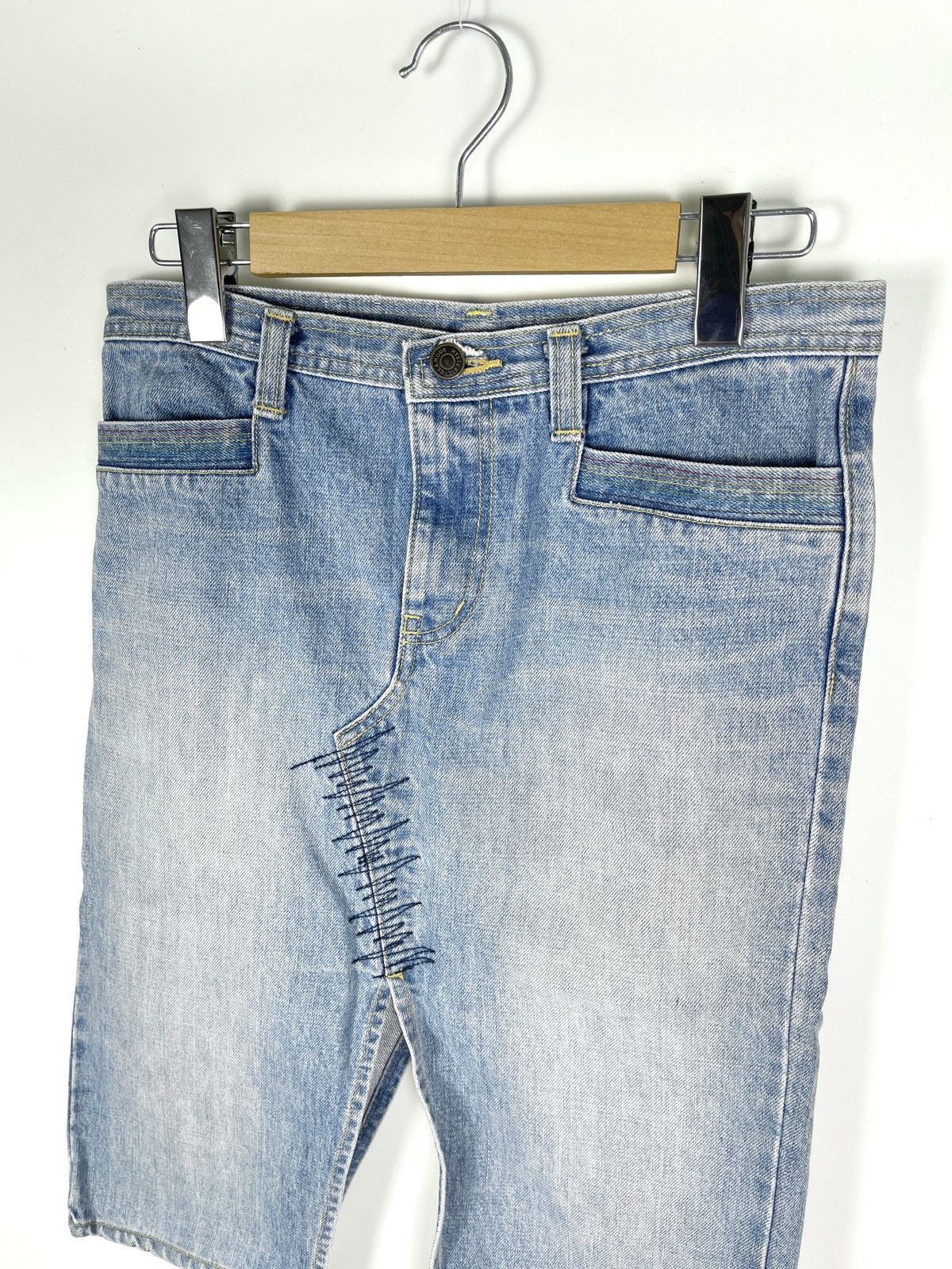 Hysteric Glamour Early 2000s HYSTERIC GLAMOUR Reconstructed Denim Skirt Size 28" / US 6 / IT 42 - 4 Thumbnail