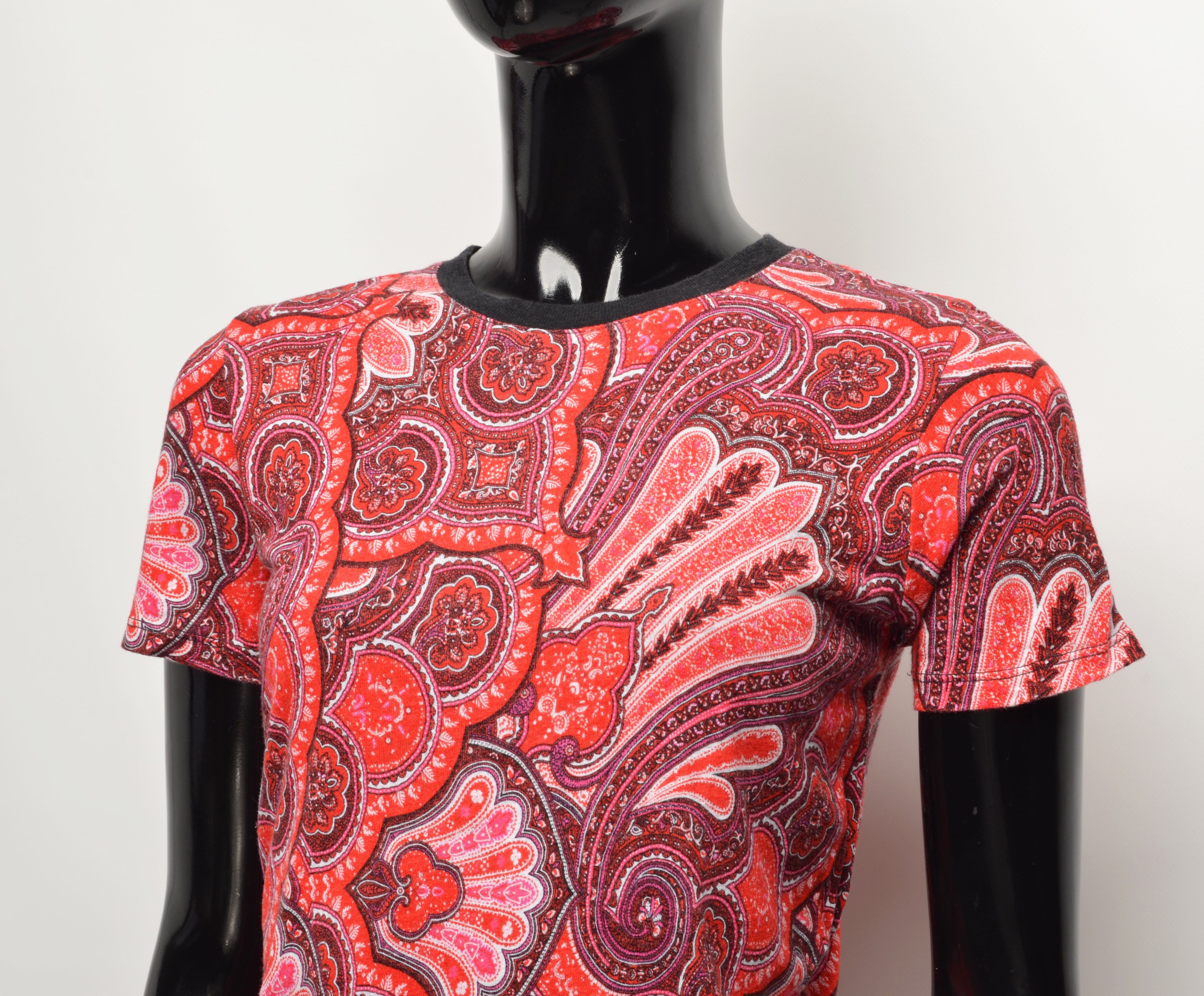 Polo Ralph Lauren × Ralph Lauren Ralph Lauren Multicolor Paisley Print Short Sleeve Top Size S / US 4 / IT 40 - 2 Thumbnail