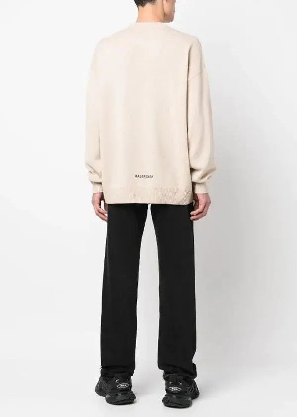 Balenciaga o1mt1gz1224 Sweater in Beige Size US S / EU 44-46 / 1 - 3 Thumbnail