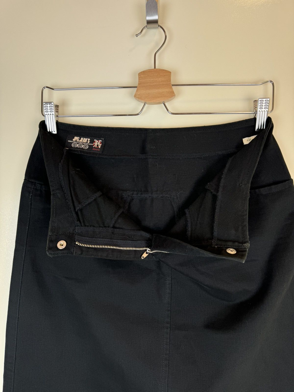 Jean Paul Gaultier Jean Paul Gaultier JPG vintage denim cotton black skirt maxi Size 27" / US 4 / IT 40 - 10 Thumbnail