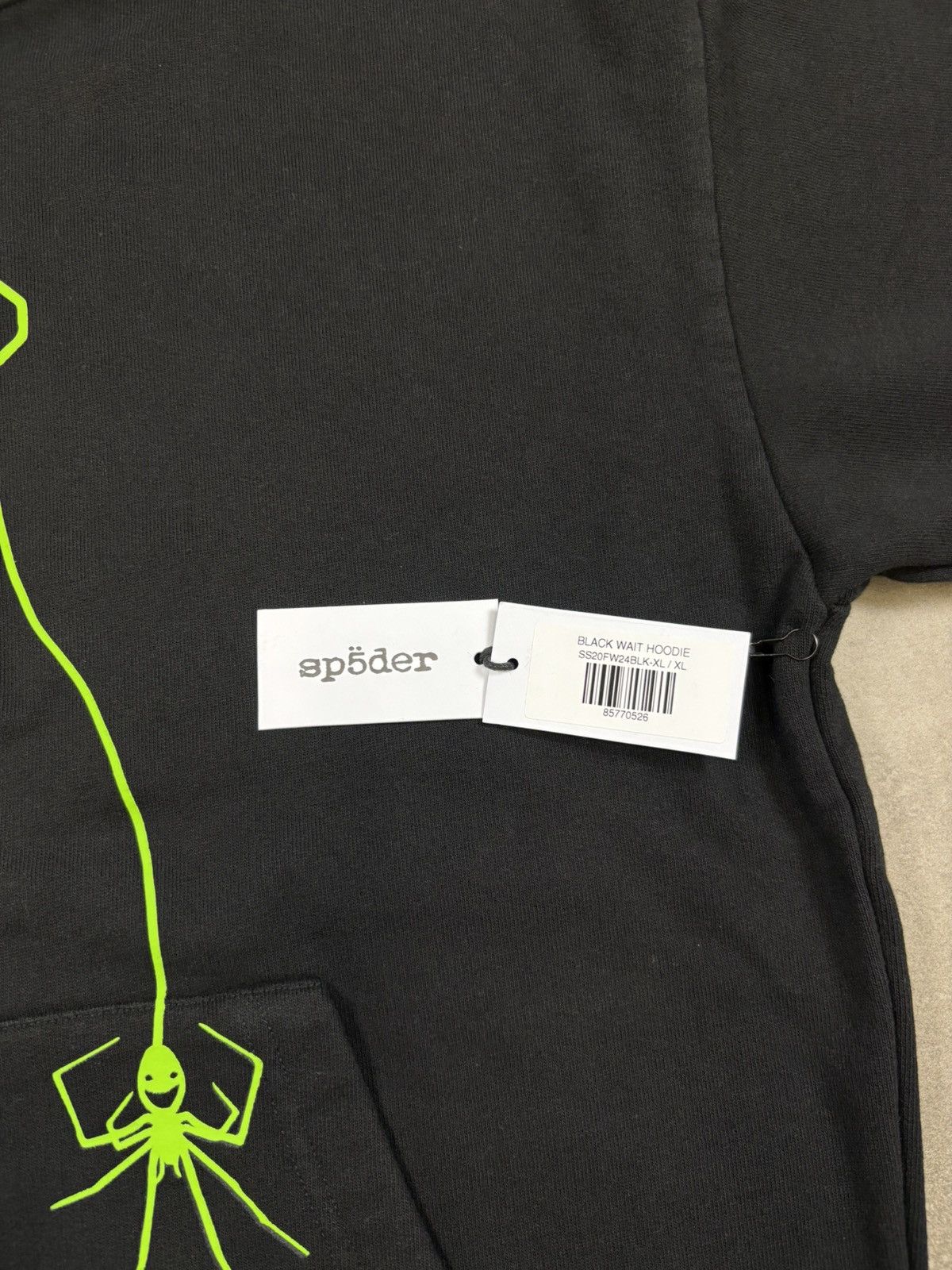 Sp5der Sp5der Wait Hoodie, Black Size US XL / EU 56 / 4 - 6 Thumbnail