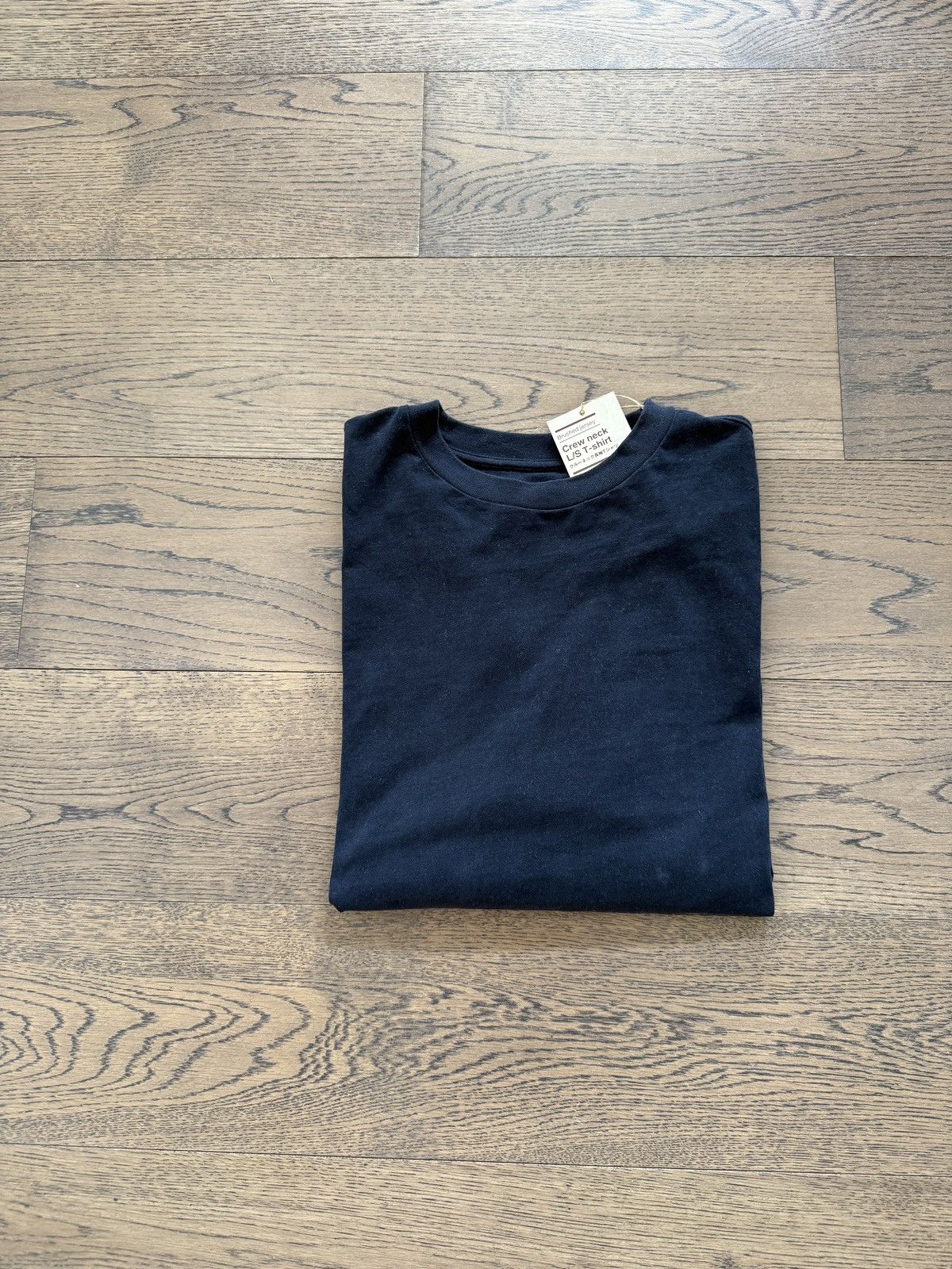 Muji MUJI Japan Mens Brushed Jersey Africa Cotton Navy T Shirt Size US S / EU 44-46 / 1 - 9 Thumbnail