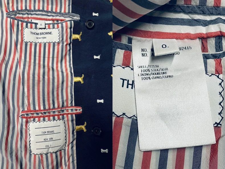 Thom Browne Thom Browne size0 Dog embroidery coat Size 34S - 8 Thumbnail