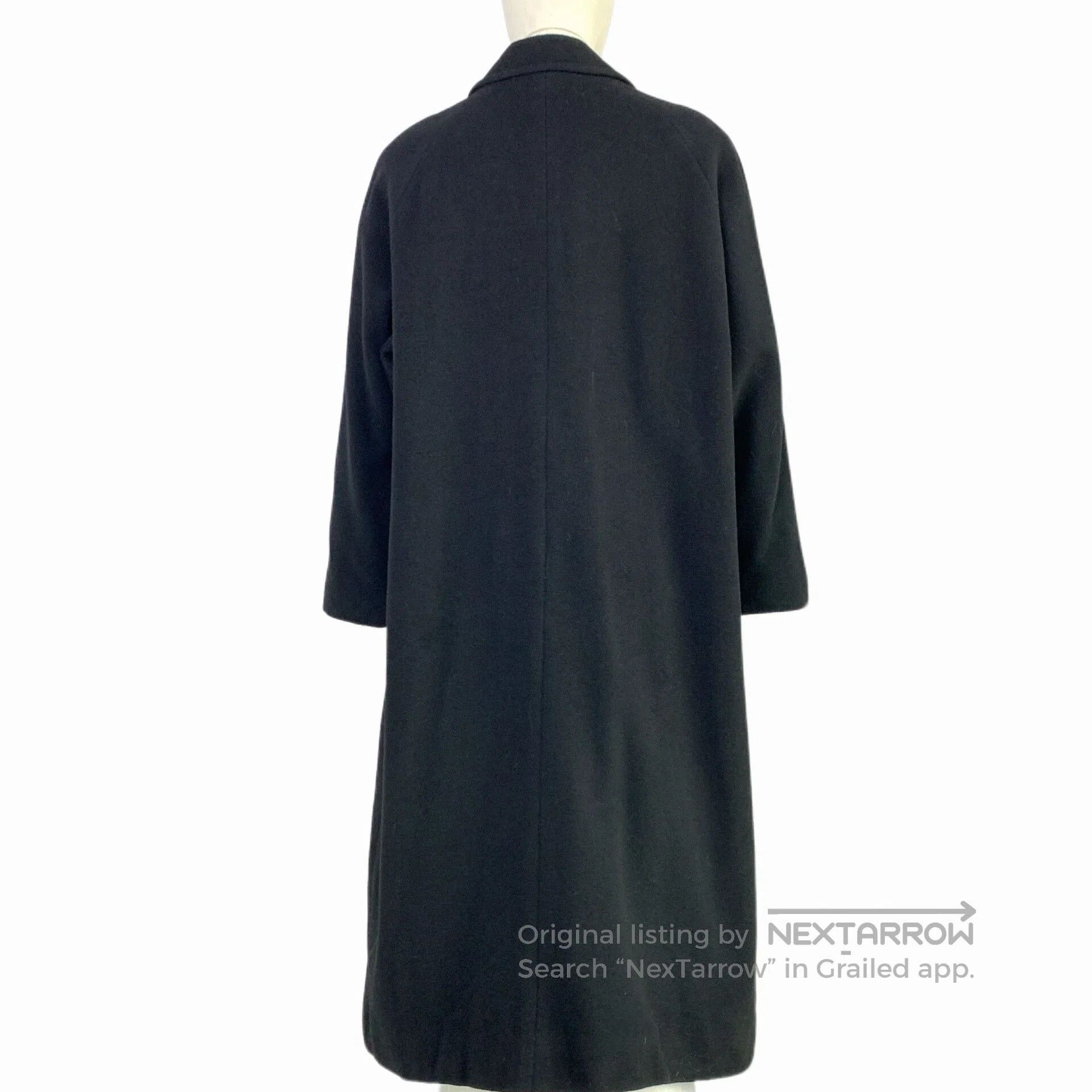 Other Black Cashmere Overcoat with Collar. Size L / US 10 / IT 46 - 2 Thumbnail