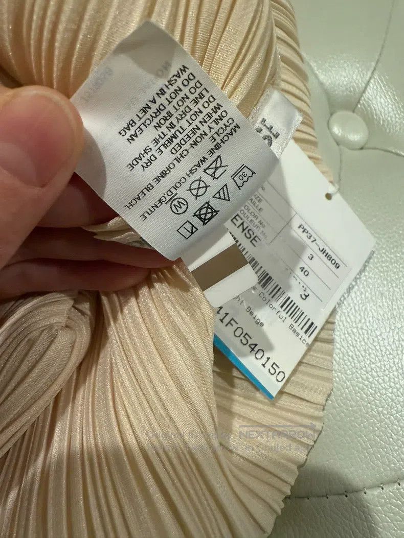 Issey Miyake Issey Miyake Iridescent Beige Short Dress Size L / US 10 / IT 46 - 5 Thumbnail