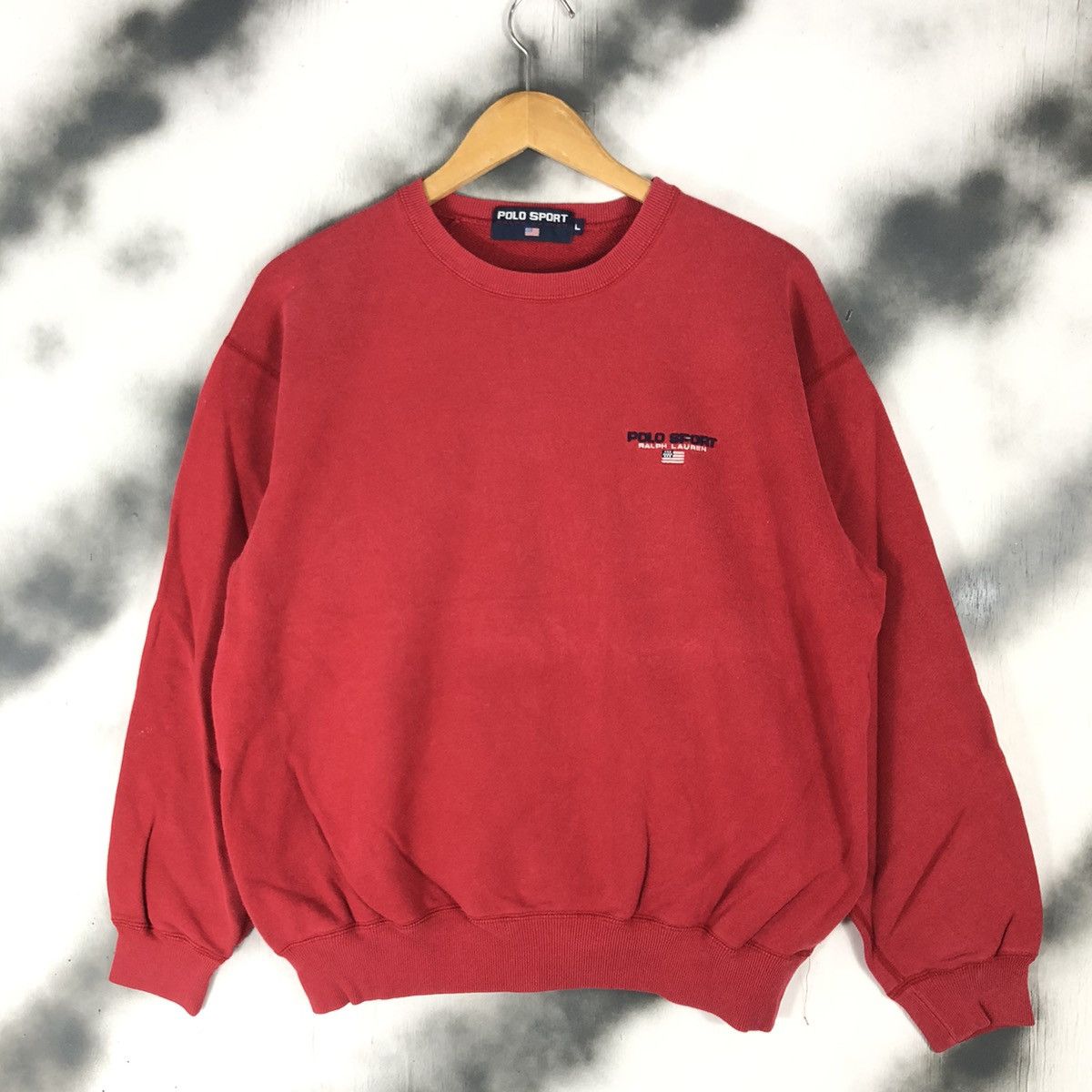 Polo Ralph Lauren × Vintage Vintage Polo Sport Ralph Lauren America Flag Embroidered Size US L / EU 52-54 / 3 - 1 Thumbnail