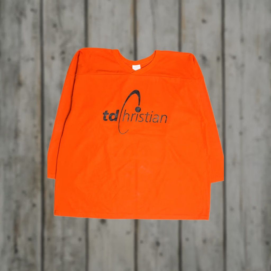 Vintage VINTAGE Sport AGCO inc. T-Shirt Hockey Jersey XX-Large Blaze Orange Unisex Adults XXX-Large? Size US XXL / EU 58 / 5 - 1 Thumbnail
