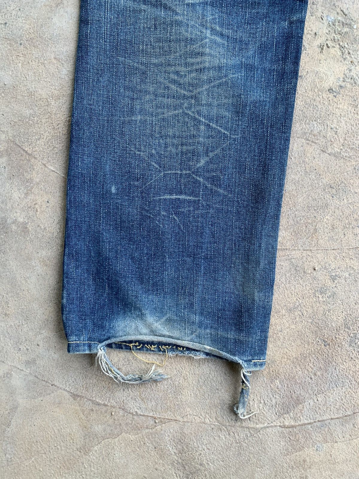 Lee Vintage Lee Raiders Selvedge Rusty Distressed Denim Size US 32 / EU 48 - 19 Thumbnail