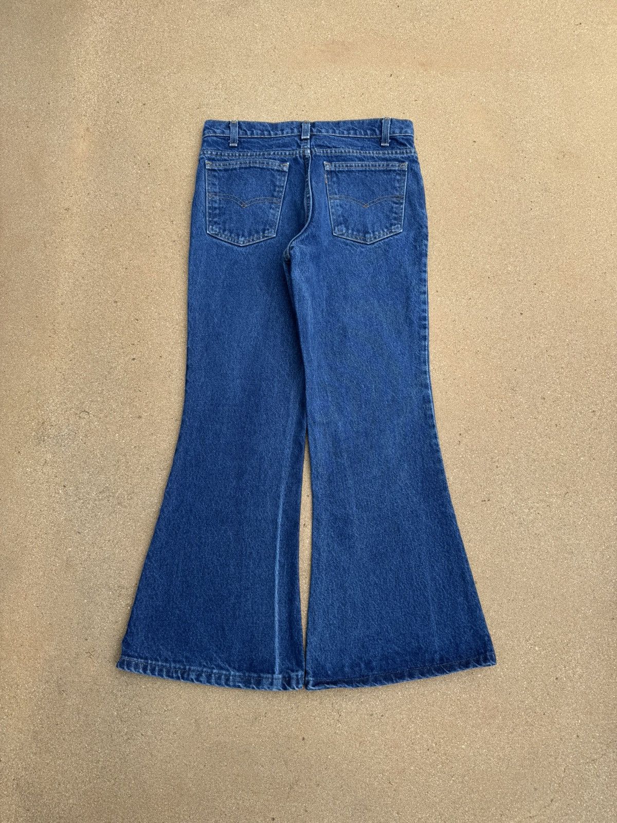 Vtg 80's Levi's 684 Orange Tab Bellbottom Flare Jeans 31x28