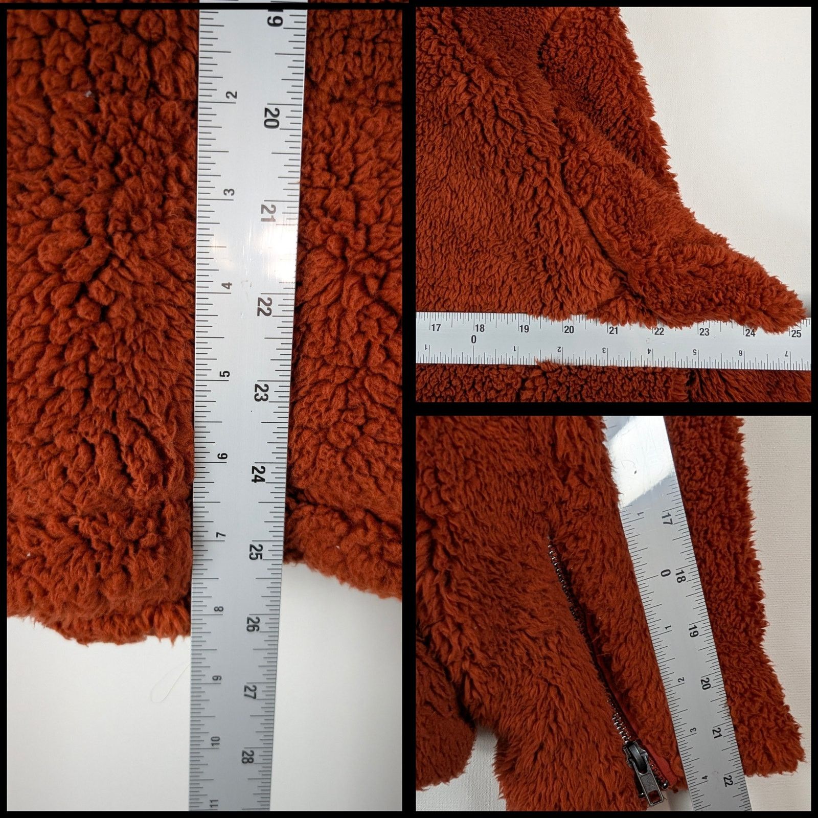 Free People We The Free So Cozy Slouchy Fleece Moto Jacket Orange Size M Size M / US 6-8 / IT 42-44 - 7 Thumbnail