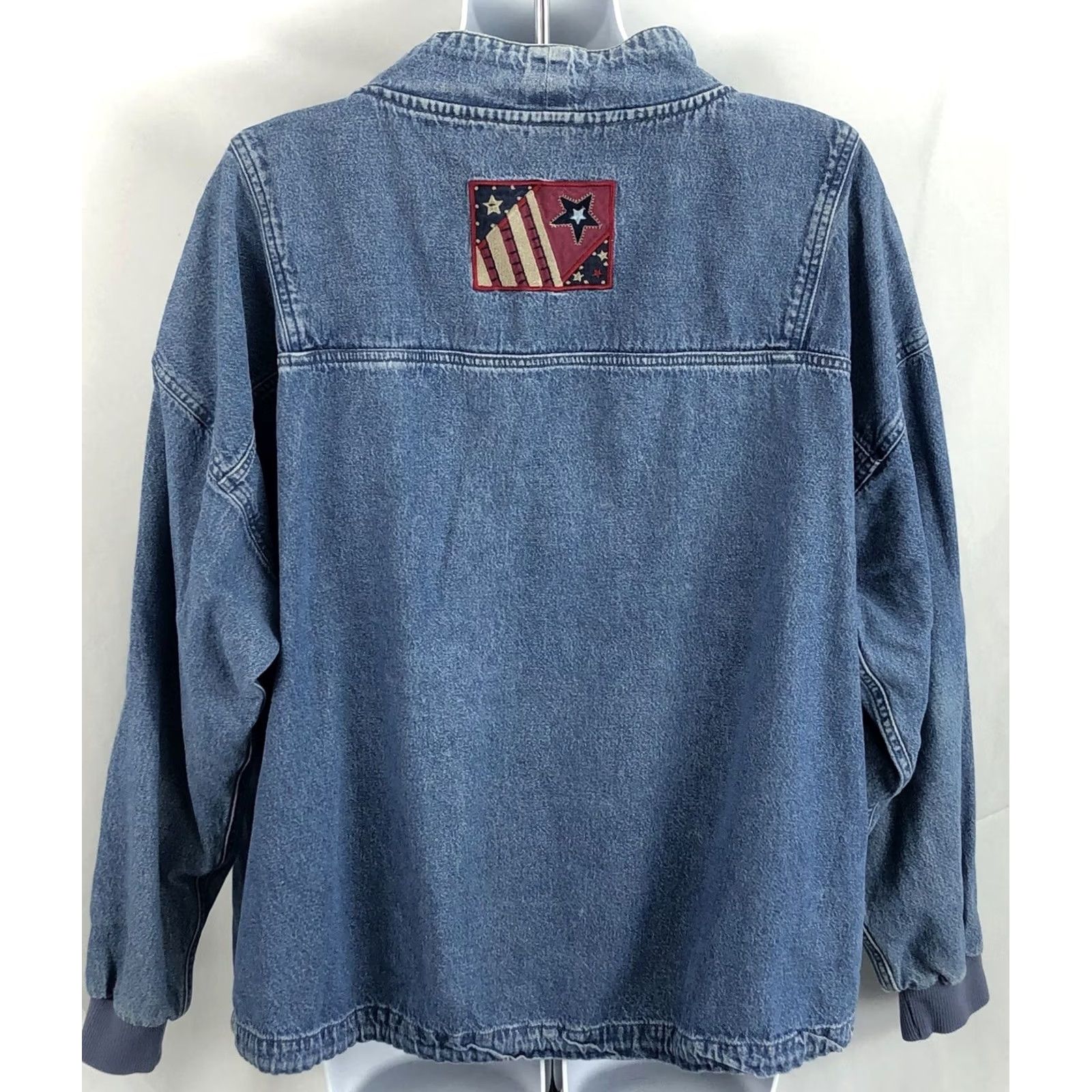 Vintage VINTAGE Christopher & Banks Denim Jacket L Blue Jean DrawString Waist Americana Boho 2000s Women's Blues Bohemian Retro USA 90s Size L / US 10 / IT 46 - 3 Thumbnail