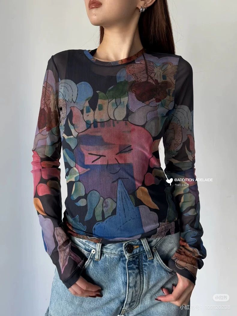 Our Legacy Our Legacy size32 Women's printed skin clothes with net bas Size M / US 6-8 / IT 42-44 - 5 Thumbnail