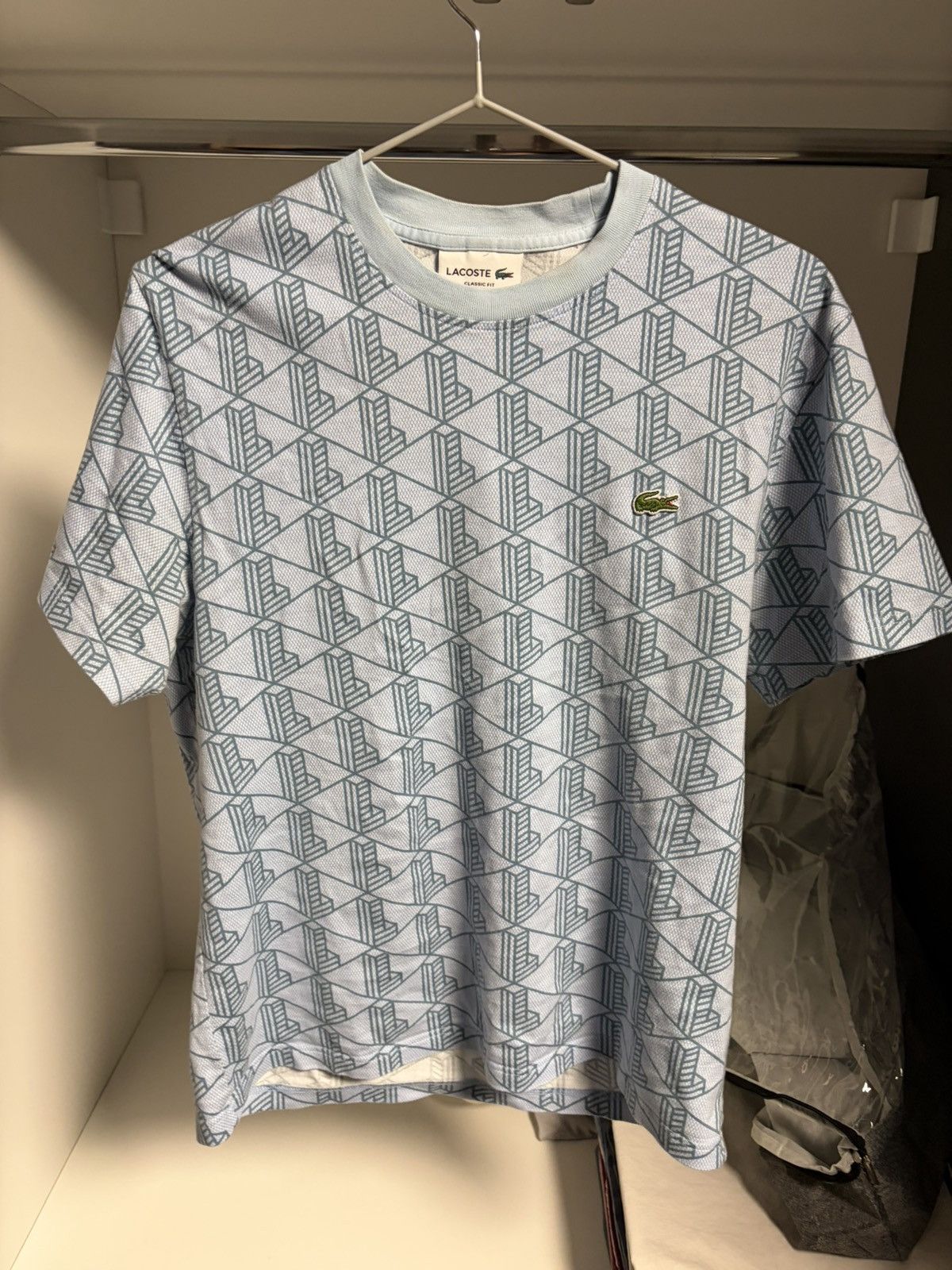 Lacoste Lacoste monogram teeshirt Size US M / EU 48-50 / 2 - 1 Thumbnail