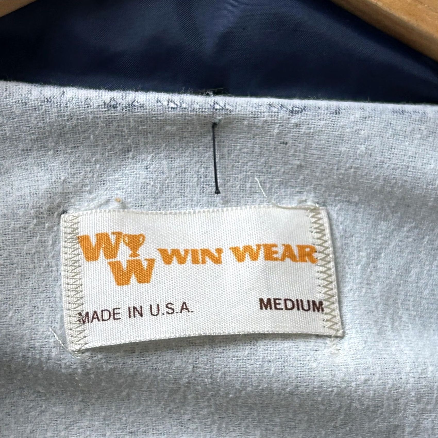 Vintage VINTAGE Win Wear Jacket Mens Medium Blue Nylon Snap Windbreaker Lined USA Made Size US M / EU 48-50 / 2 - 5 Thumbnail