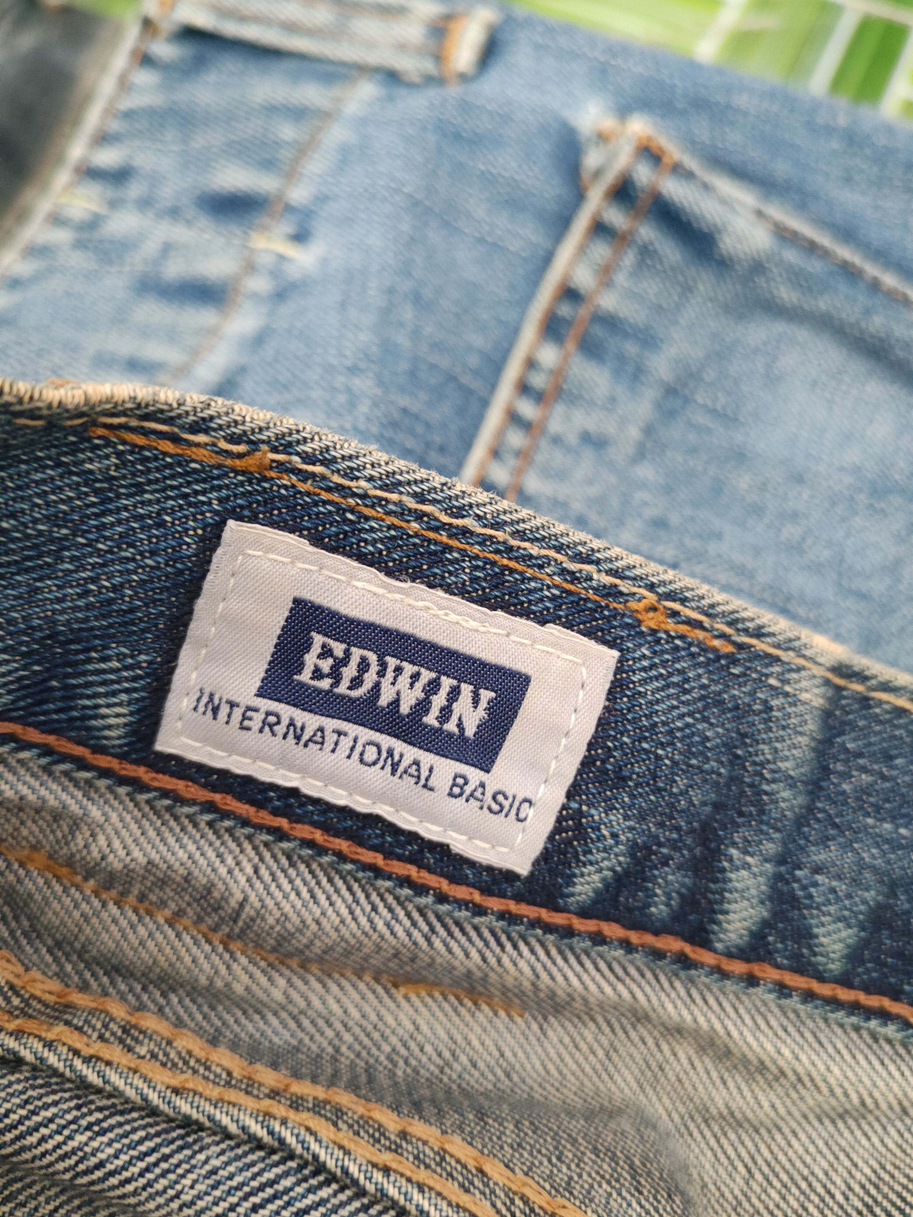 Edwin Edwin Blue Distressed Ripped denim Jeans #W1395 Size US 31 - 20 Thumbnail