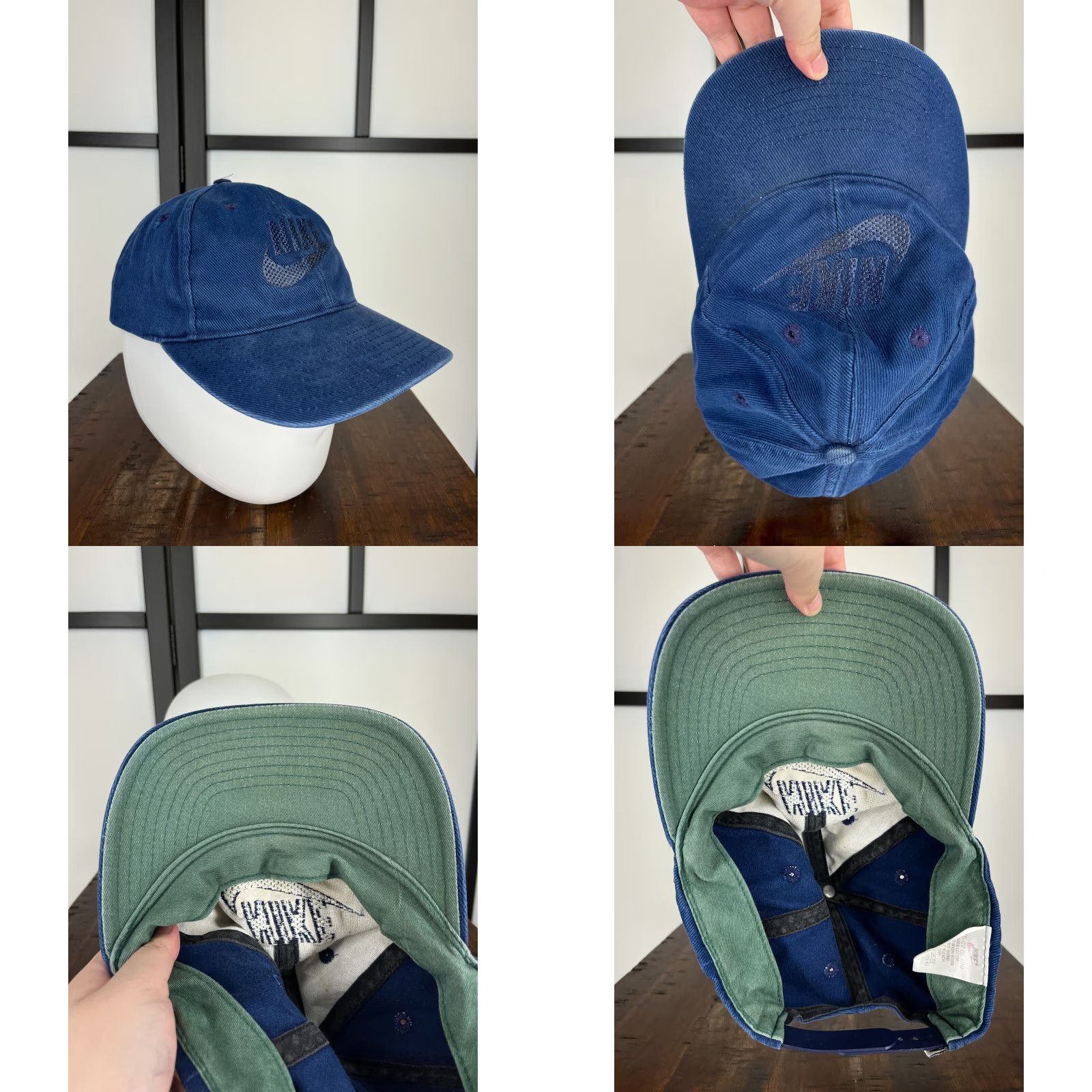 Nike Nike Hat Cap Snap Back Adult One Size Blue 100% Cotton Outdoors Twill Swoosh Casual Size ONE SIZE - 8 Thumbnail