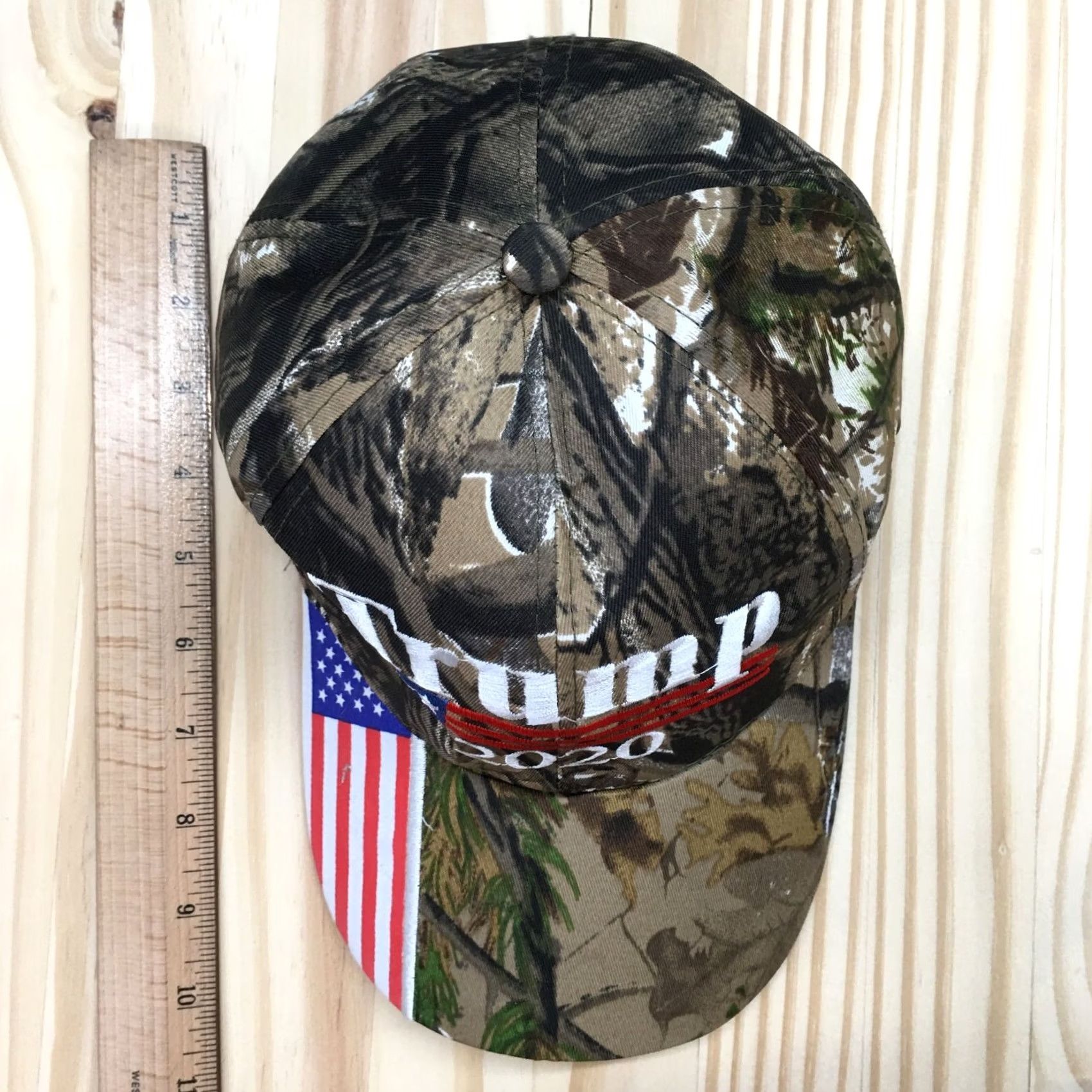 Logo 7 Trump 2020 Baseball Hat Mens Green One Size Curved Brim Embroidered Logo Size ONE SIZE - 4 Thumbnail