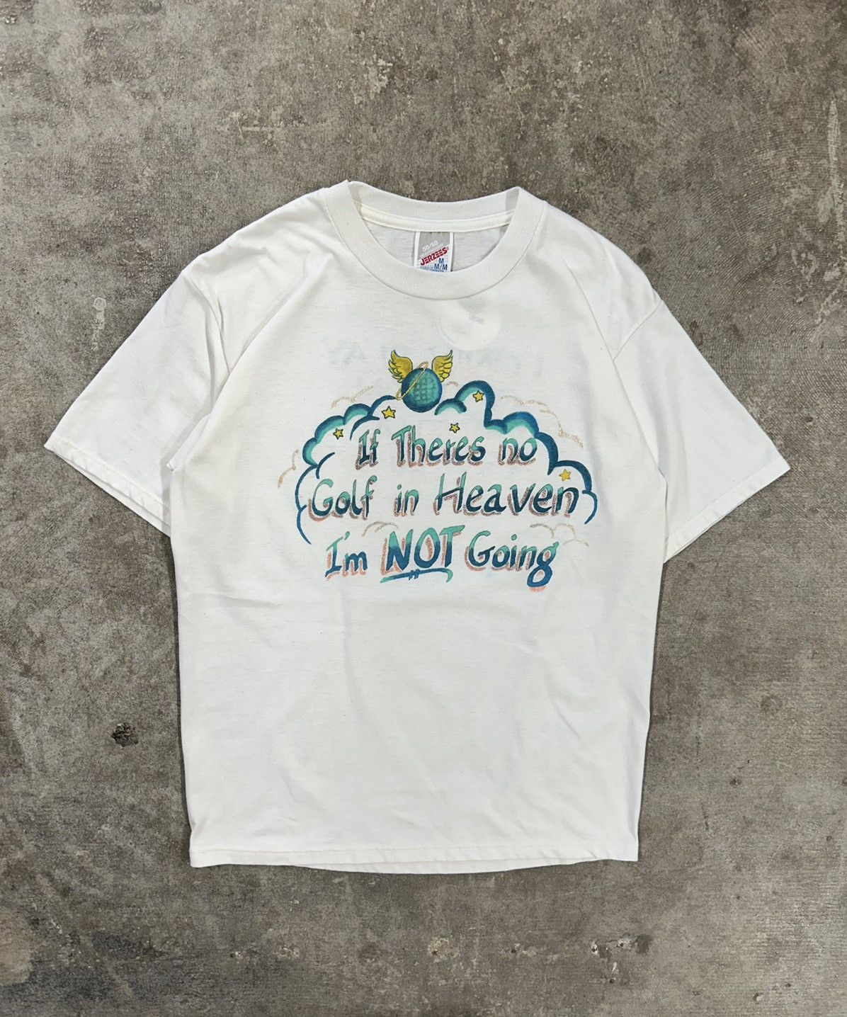 Vintage Vintage 90s If Theres No Golf In Heaven Im Not Going T-Shirt Size M / US 6-8 / IT 42-44 - 1 Thumbnail