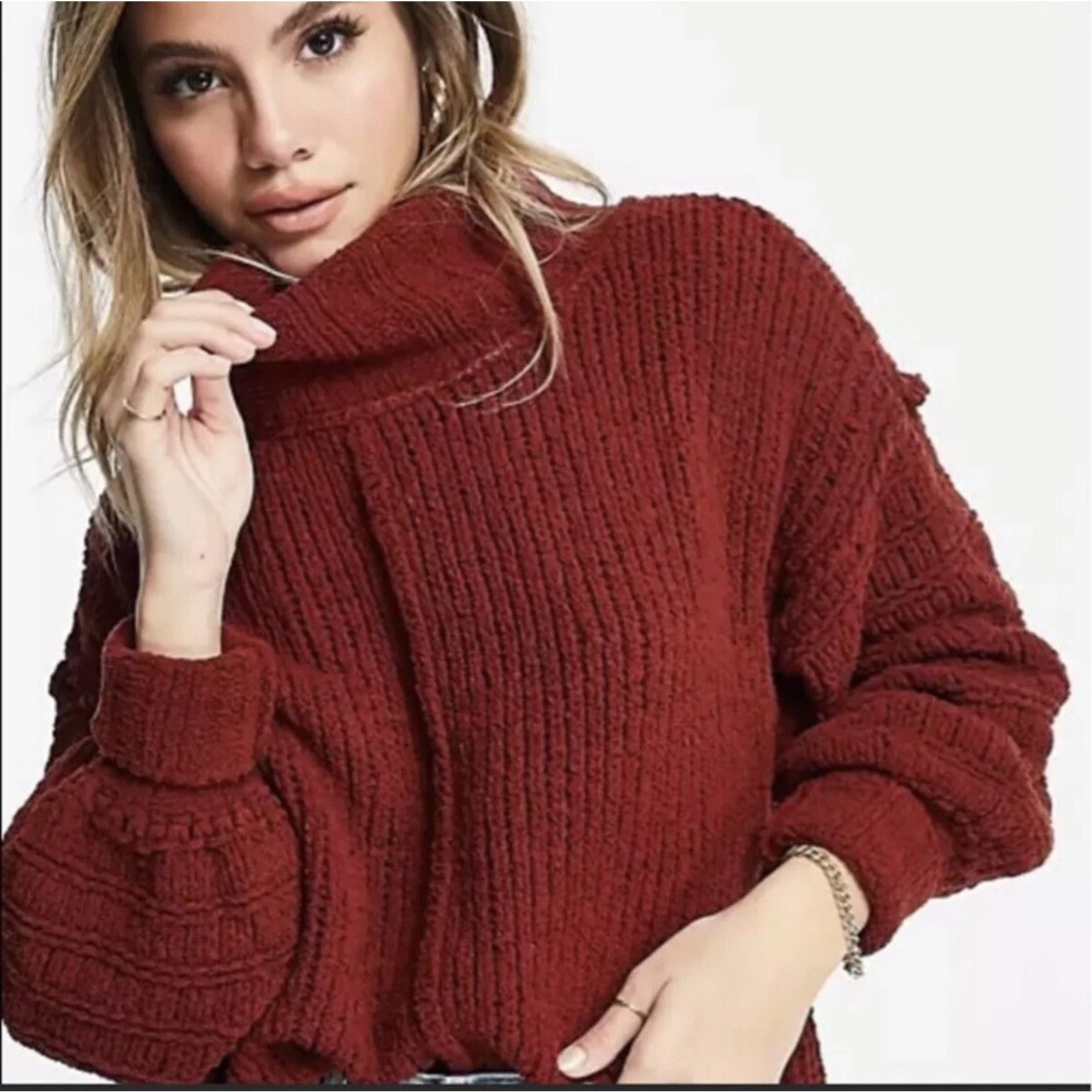Free People FREE PEOPLE Be Yours Cowl Neck Sweater Sweter Size S A001455 Size S / US 4 / IT 40 - 1 Thumbnail