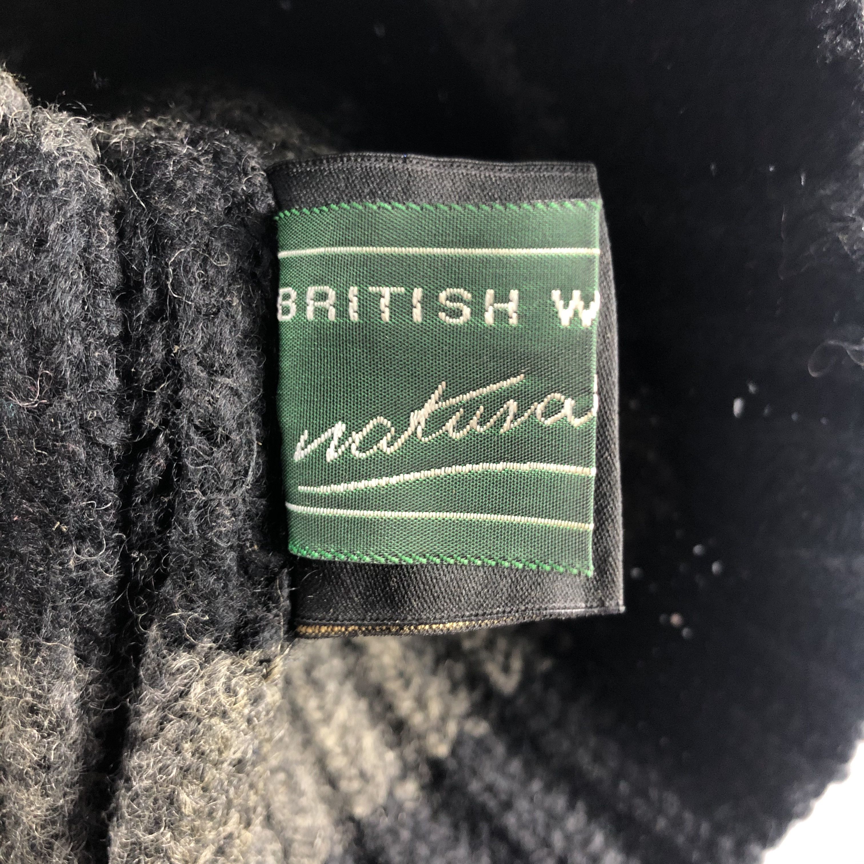 Vintage British Wool Stripe Beanie Snow Hat Snow Cap -D282 Size ONE SIZE - 4 Thumbnail
