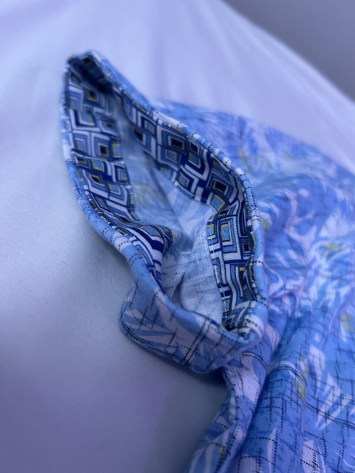 Robert Graham Robert Graham Linen Blend Short Sleeve Shirt Size US S / EU 44-46 / 1 - 2 Thumbnail