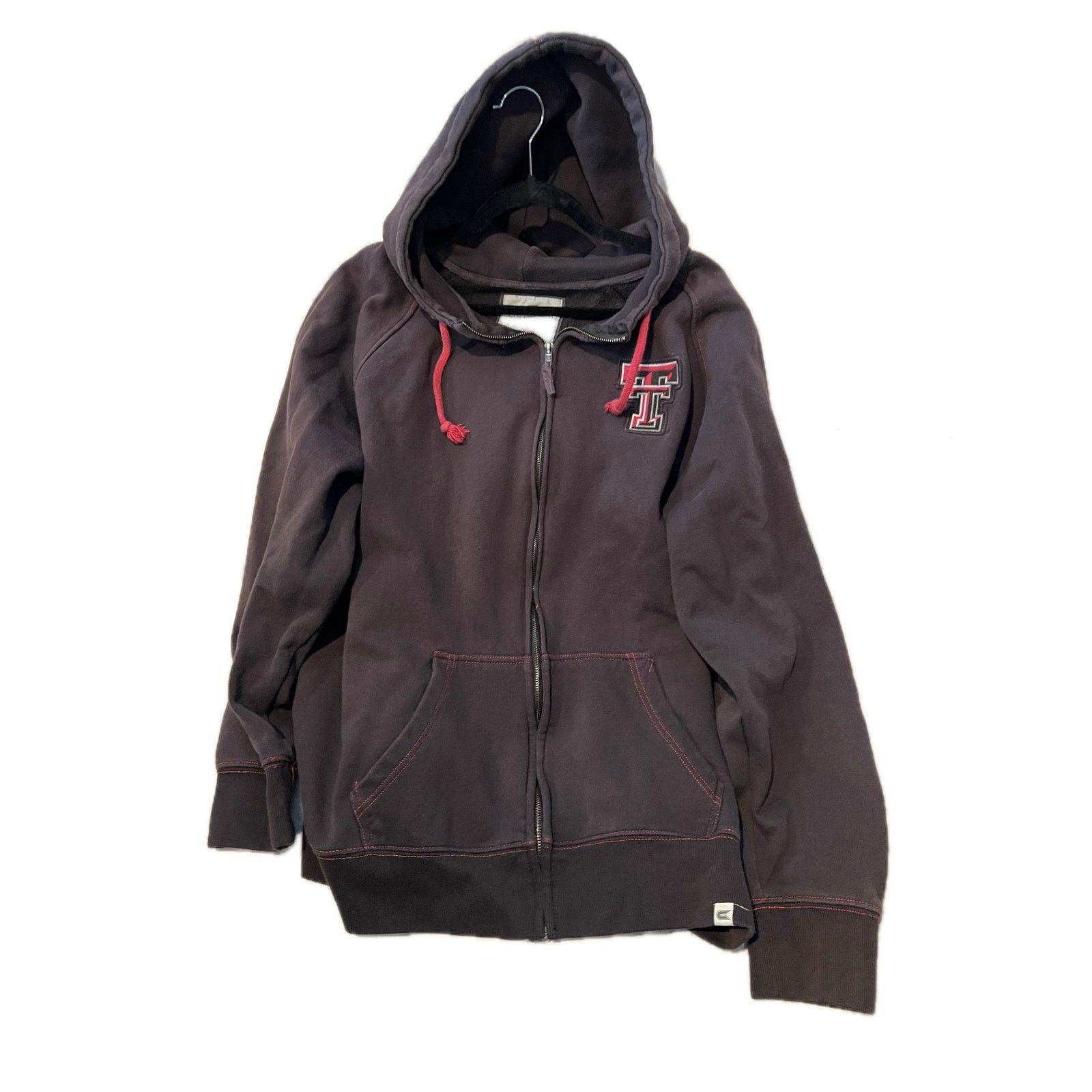 Colosseum Athletics Colosseum Texas Tech Brown Full Zip Heavy Hoodie Mens Large Size US XXL / EU 58 / 5 - 1 Thumbnail