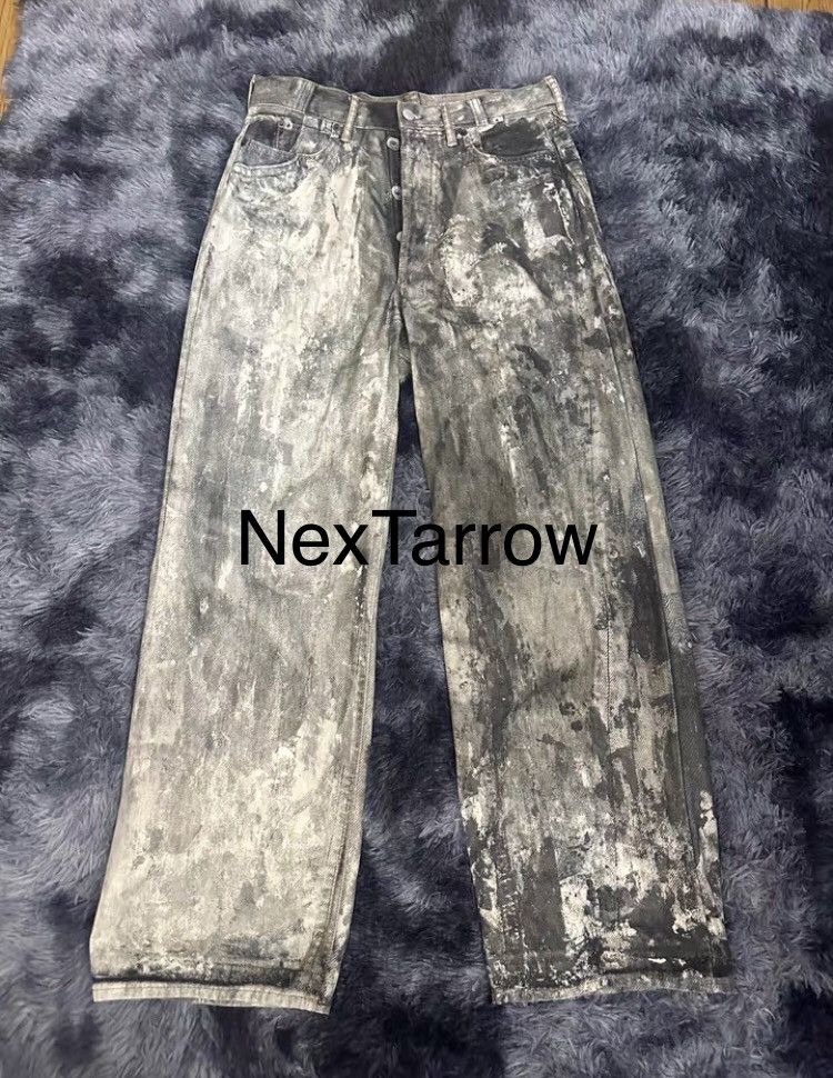 Acne Studios ACNE STUDIOS 3D prints old splash-ink jeans 2408-Nextarrow Size US 31 - 1 Thumbnail