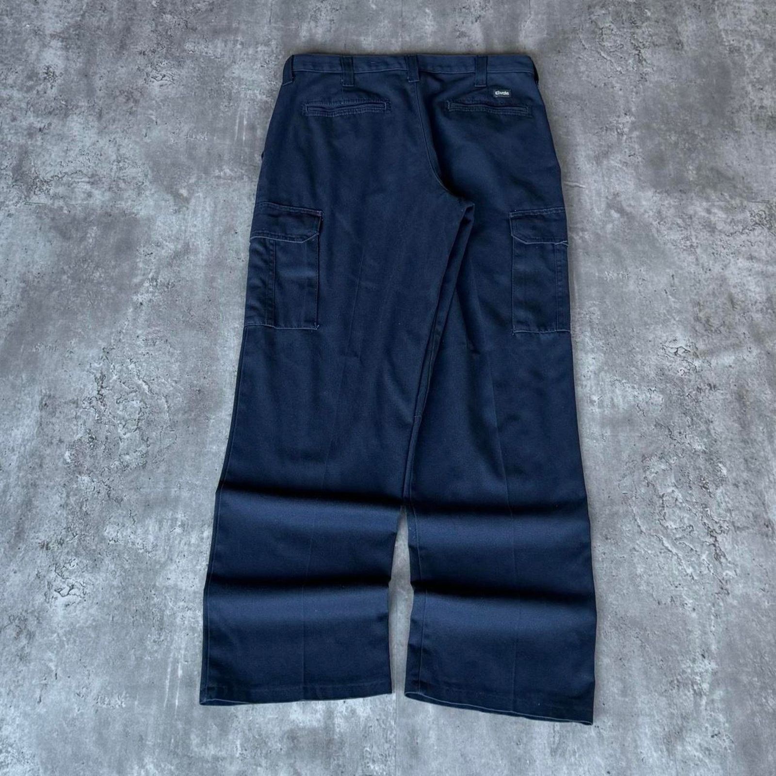 Carhartt × Vintage Vintage Y2K Baggy Cargo Navy Blue Cyber Tech Utility Pants Size US 31 - 2 Thumbnail