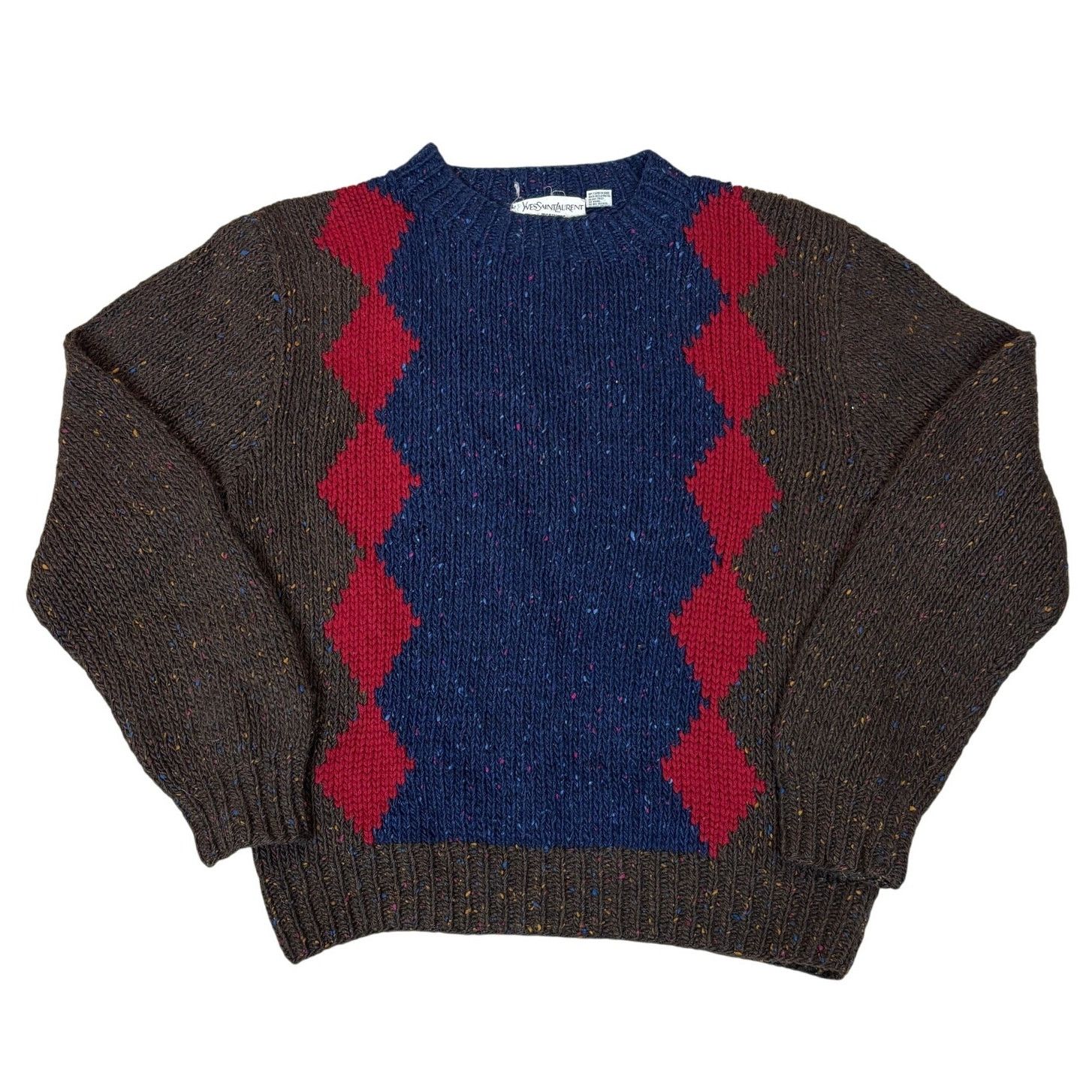 Vintage × Yves Saint Laurent Vintage Yves Saint Laurent YSL Menswear Wool Sweater Large Size US L / EU 52-54 / 3 - 1 Thumbnail