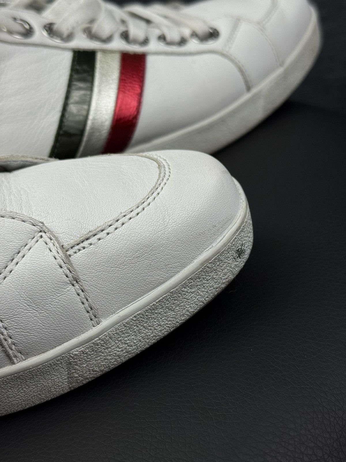 Dolce & Gabbana Dolce & Gabbana Men Leather Low-Top Sneakers Size US 7.5 / EU 40-41 - 15 Thumbnail