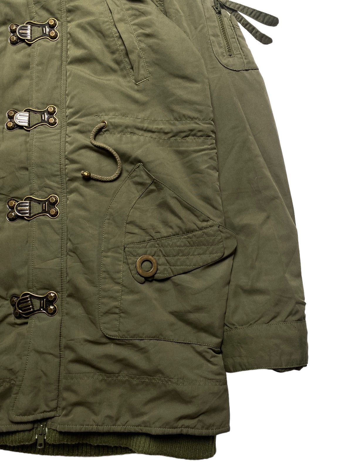 If Six Was Nine 2000s SLY Product - Raccoon Fur Hoodie Cargo Jacket Size US M / EU 48-50 / 2 - 7 Thumbnail