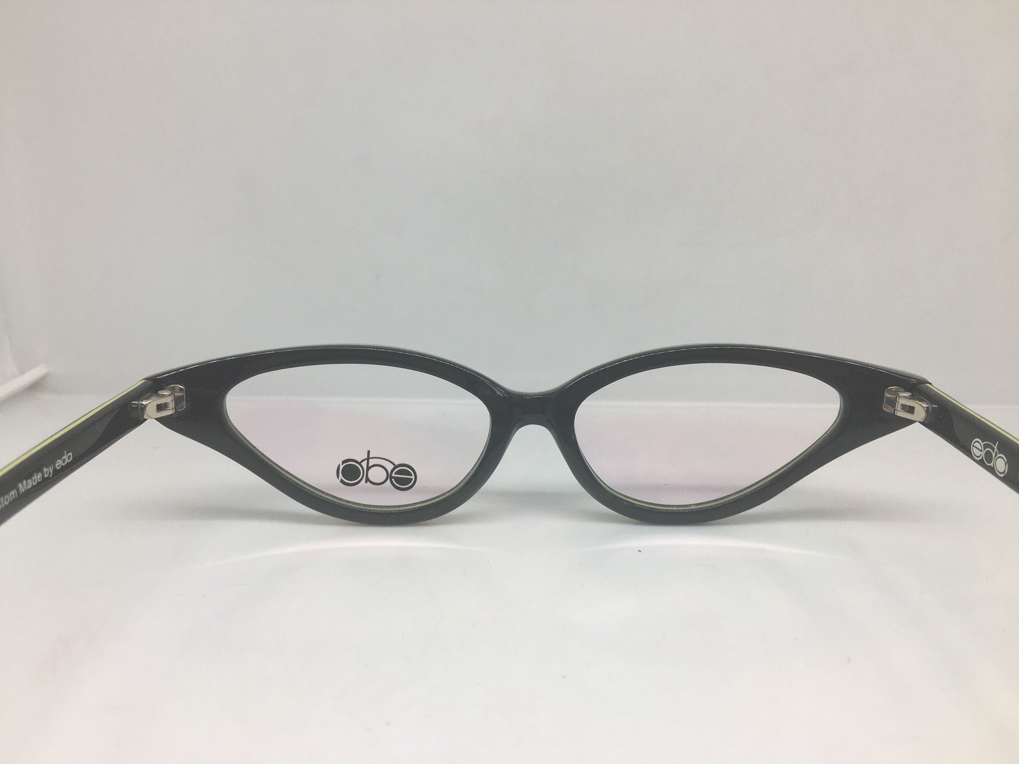 Other eda Green Black Cateye Eyeglasses Frame Diva Girls Size ONE SIZE - 5 Thumbnail