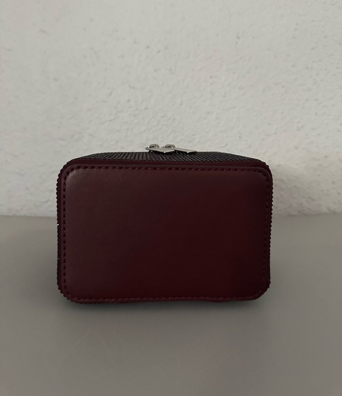 Michael Kors Sandrine Small Box Crossbody Bag With Cristal In Oxblood Size ONE SIZE - 14 Thumbnail