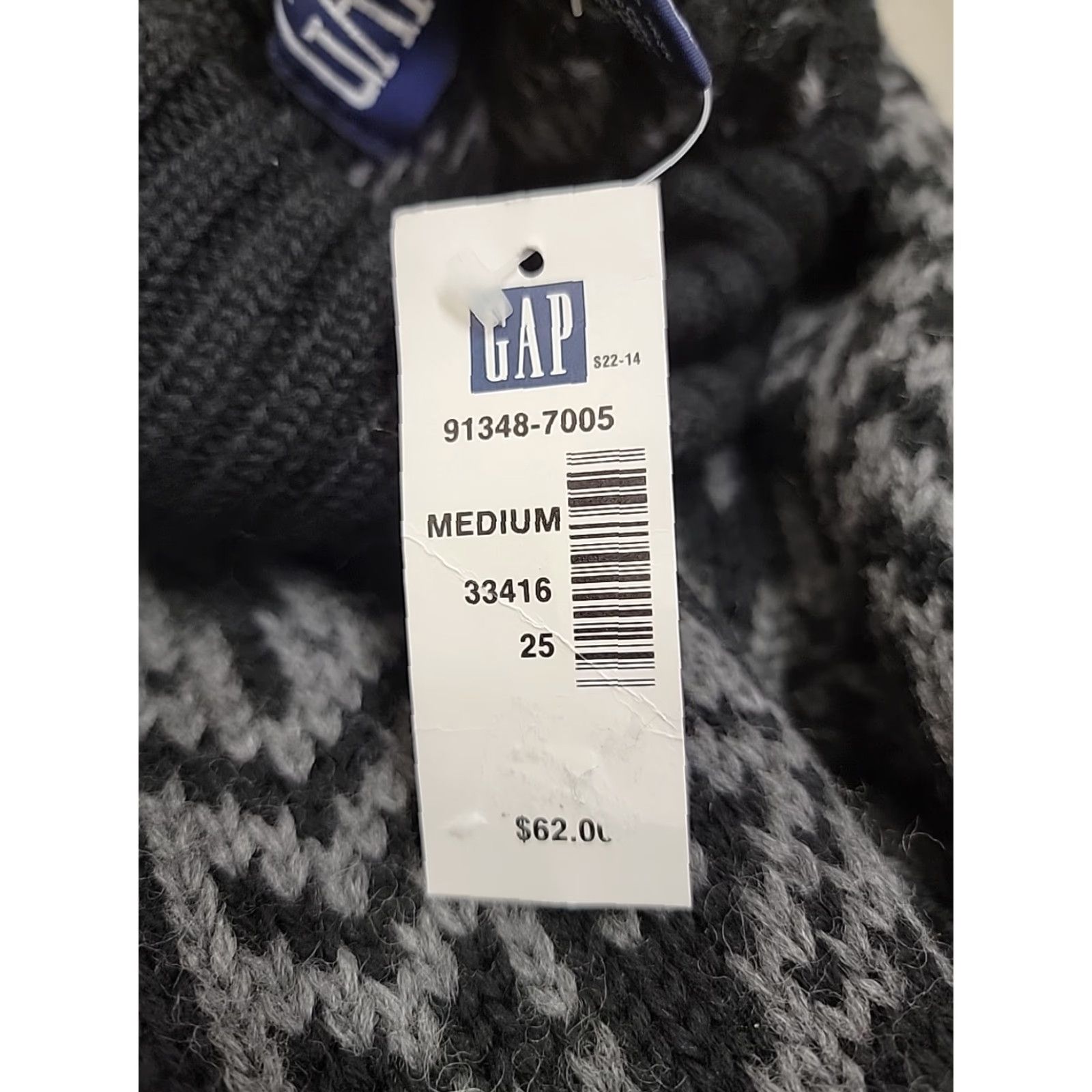 Gap VINTAGE Gap NWT Mens Medium Black Wool Turtleneck Pullover Sweater Snowflake Size US M / EU 48-50 / 2 - 4 Thumbnail