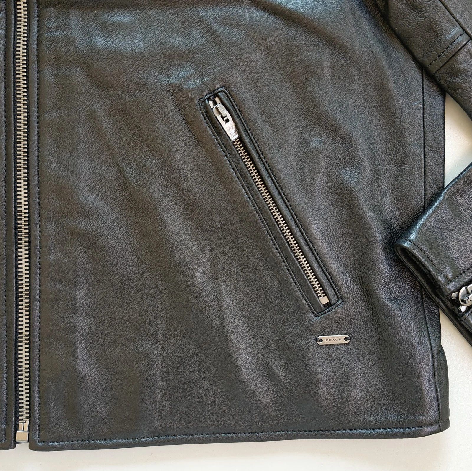 Coach Coach Leather Racer Jacket FTP 5075 Size US XL / EU 56 / 4 - 6 Thumbnail