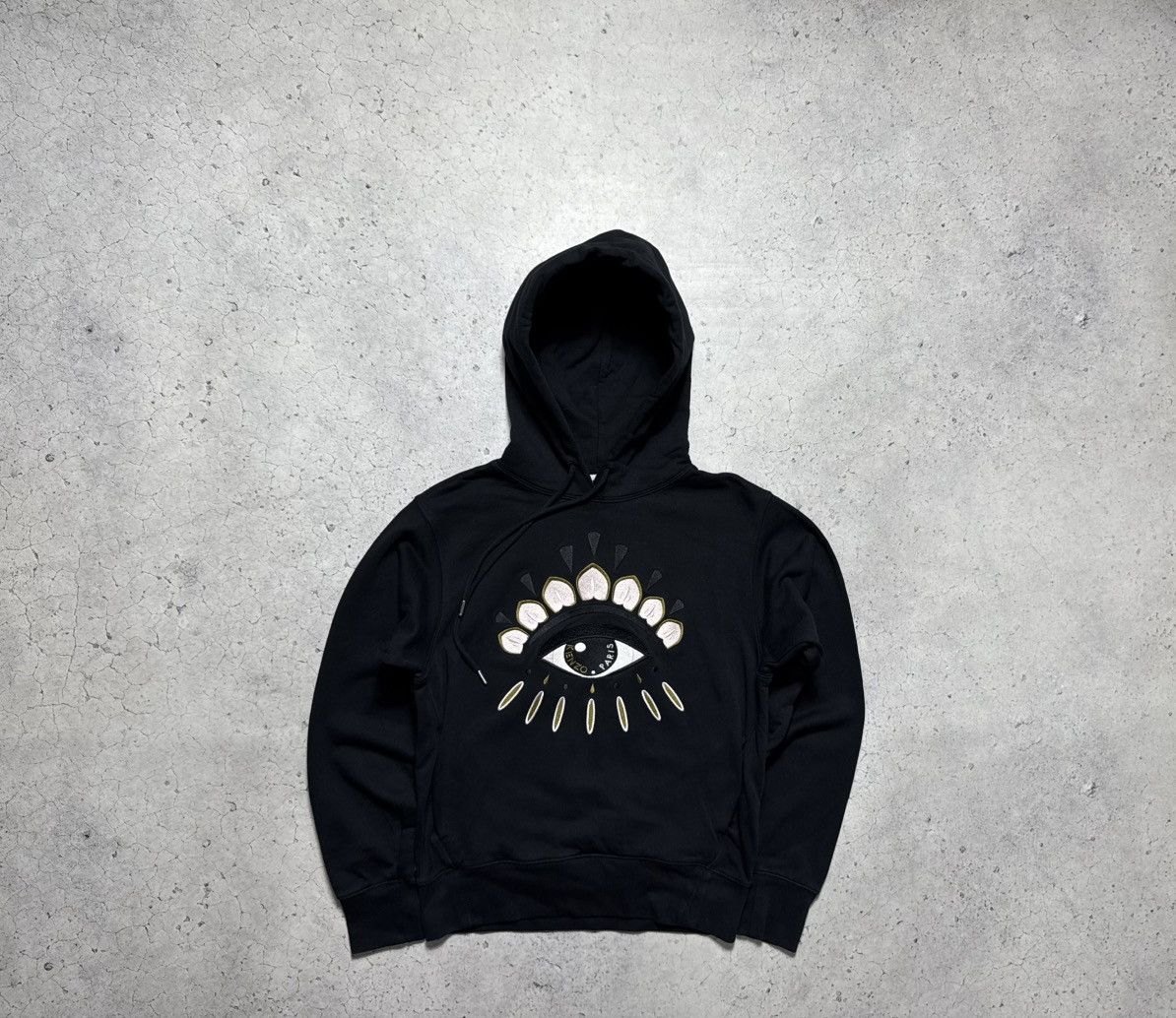 Kenzo Kenzo Eye Luxury Hoodie Big Logo Black Size S Size US S / EU 44-46 / 1 - 1 Thumbnail