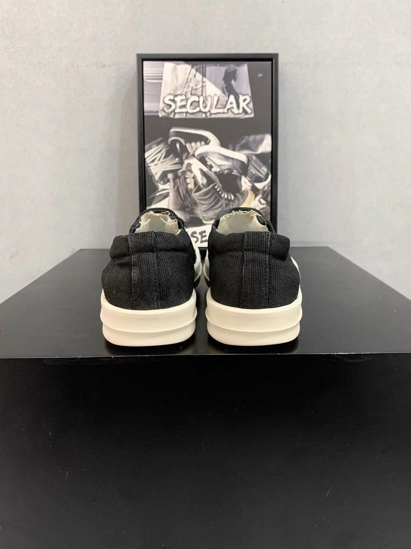 Rick Owens Rick Owens Black White Slip-on Casual Shoes K34 Size US 6 / IT 36 - 7 Thumbnail