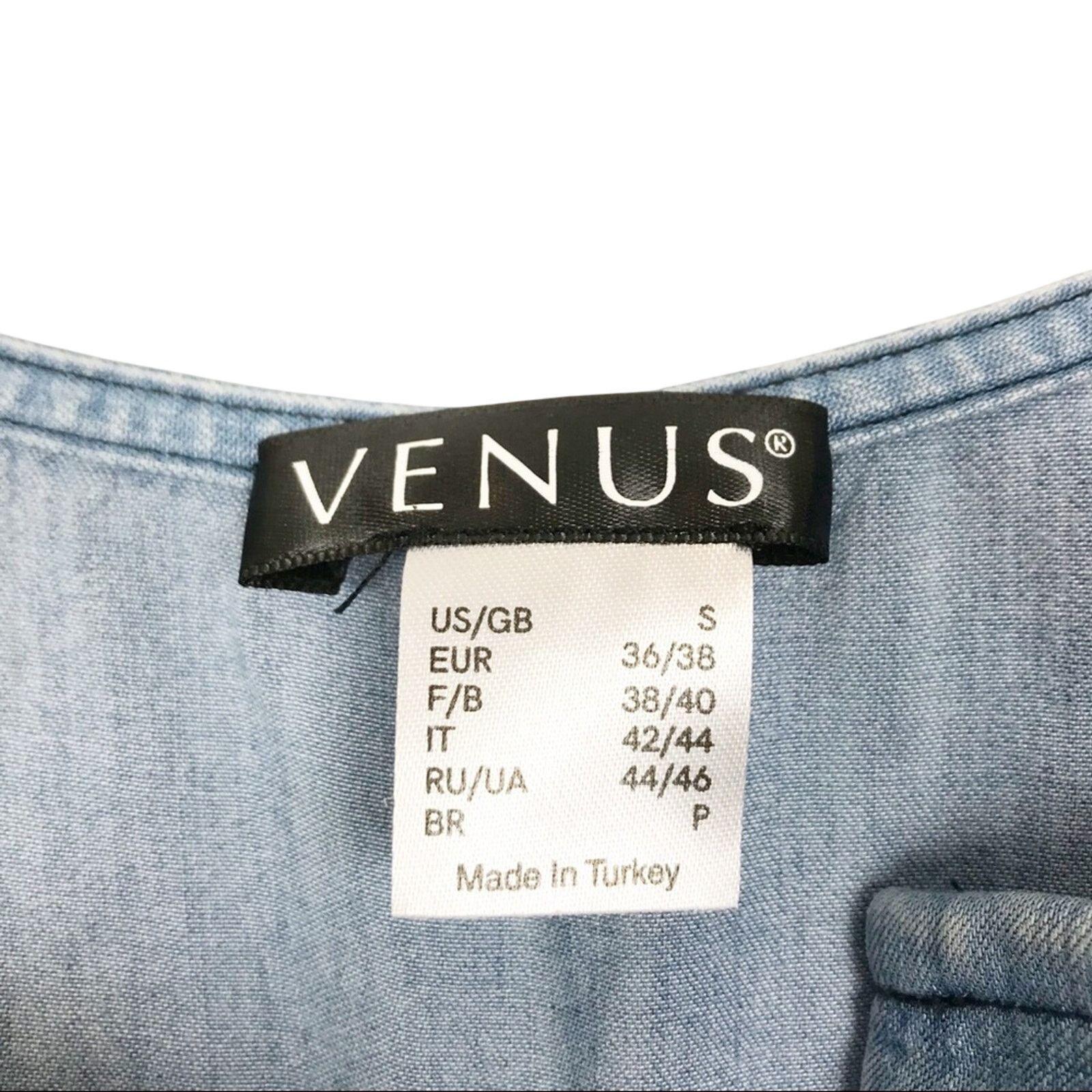 Other Venus Chambray Short Sleeve Dress Size S / US 4 / IT 40 - 3 Thumbnail