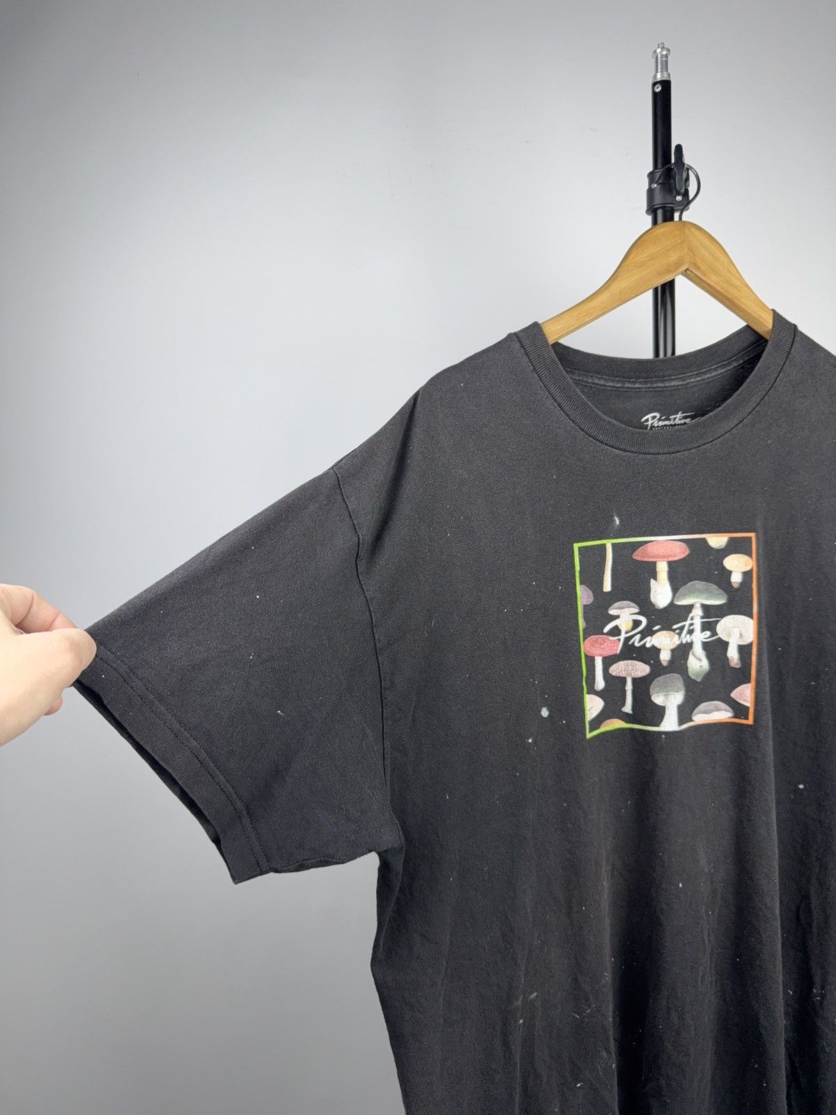 Primitive 00s Primitive Mushroom Graphic SK8 Skate T-Shirt Black XL Size US XL / EU 56 / 4 - 5 Thumbnail