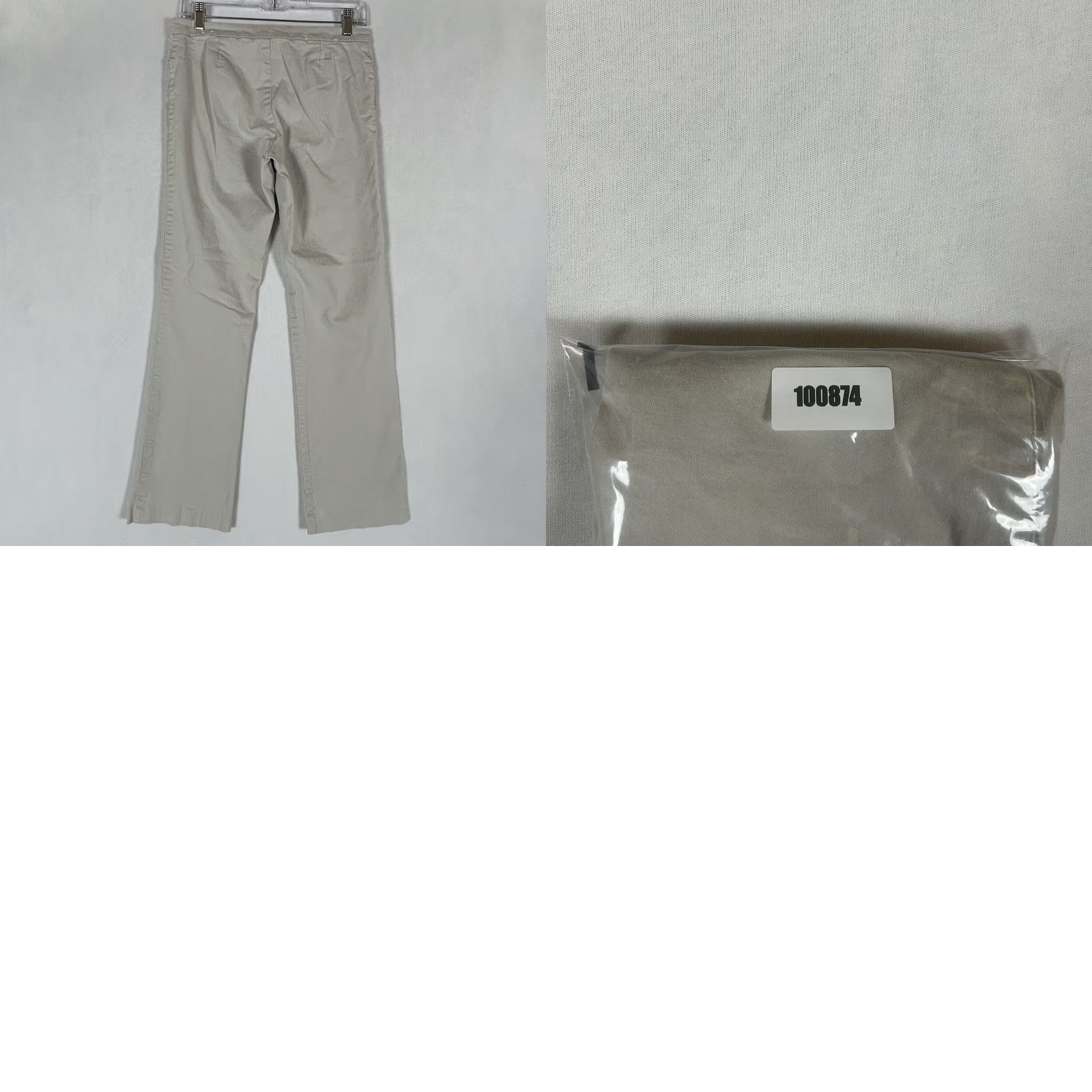 Tommy Hilfiger Tommy Hilfiger Straight Stretch Chino Pants Womens 6 White Mid Rise Casual Side Pockets Button Zip Slim/Regular Size 28" / US 6 / IT 42 - 8 Thumbnail