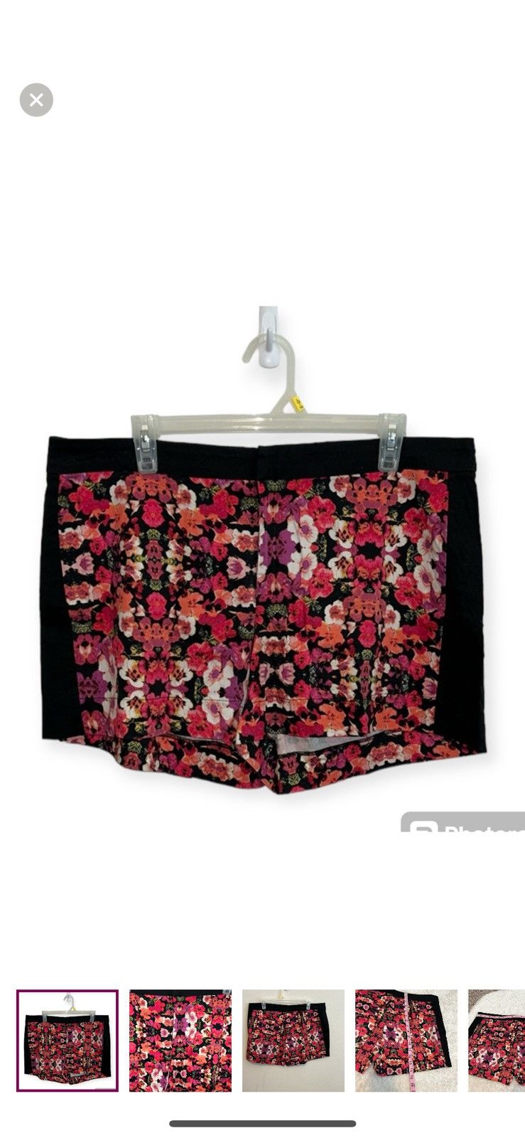 Nicole Miller Nicole by Nicole miller floral shorts size 14 Size 36" / US 14 / IT 50 - 1 Thumbnail